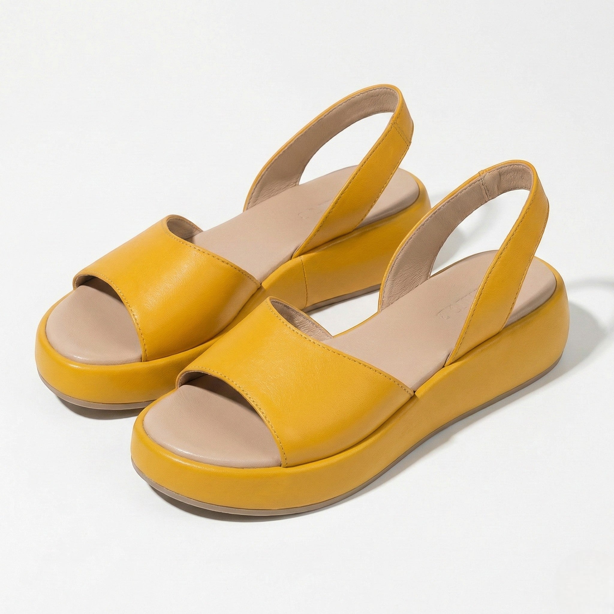 Erin - Women's Lightweight Slip On Summer Sandals - Footwear - Yellow - Taylor & Bennett