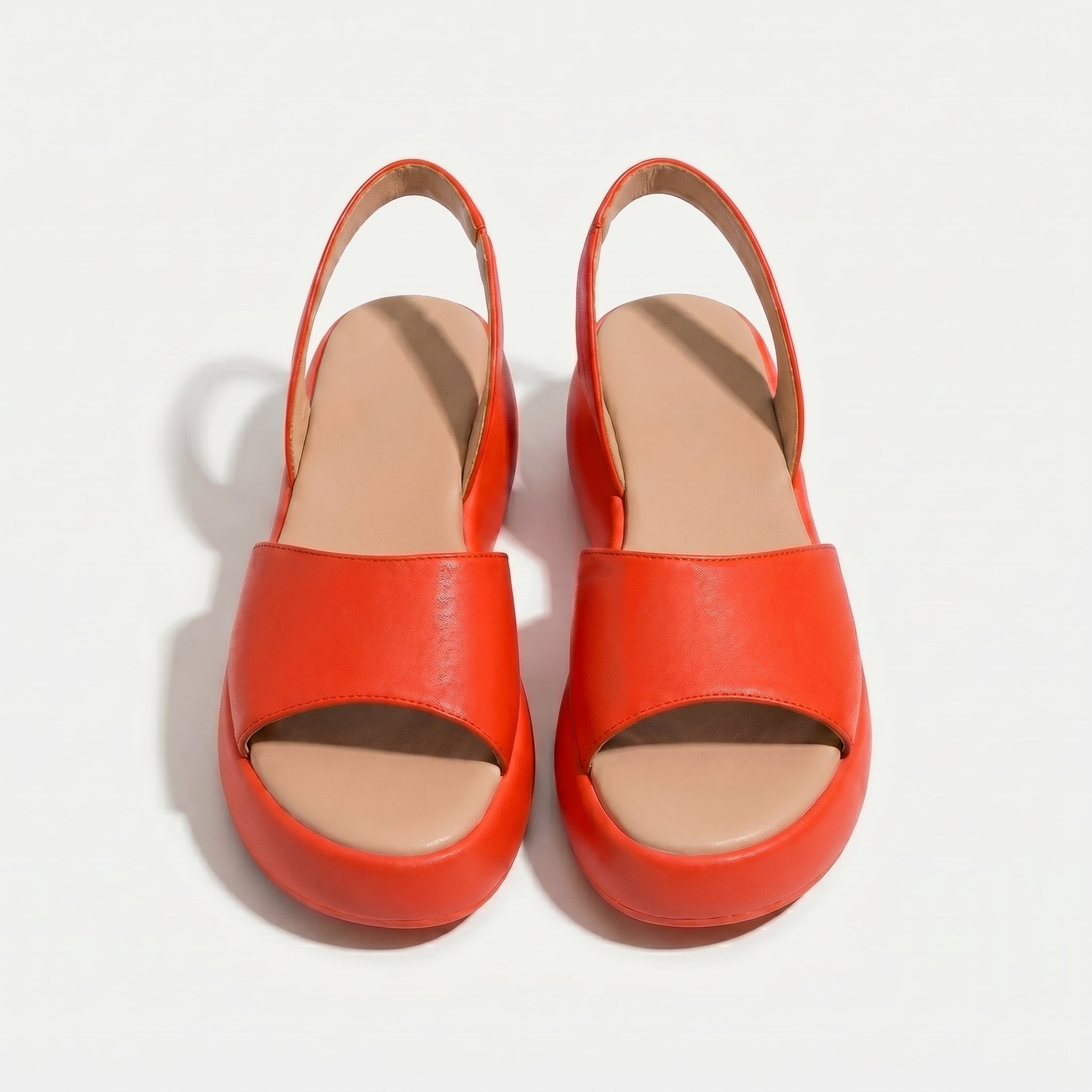 Erin - Women's Lightweight Slip On Summer Sandals - Footwear - Orange - Taylor & Bennett