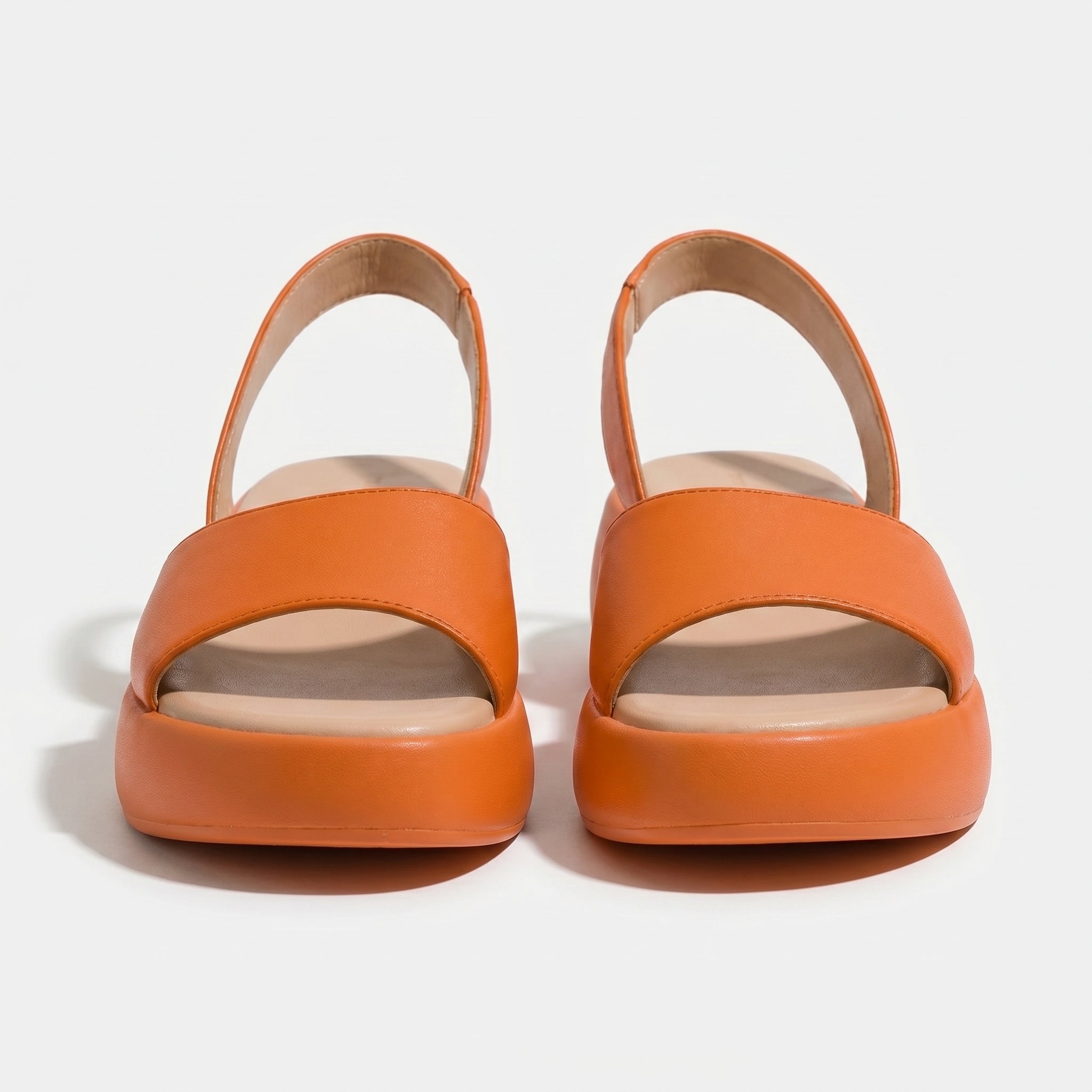 Erin - Women's Lightweight Slip On Summer Sandals - Footwear - Orange - Taylor & Bennett