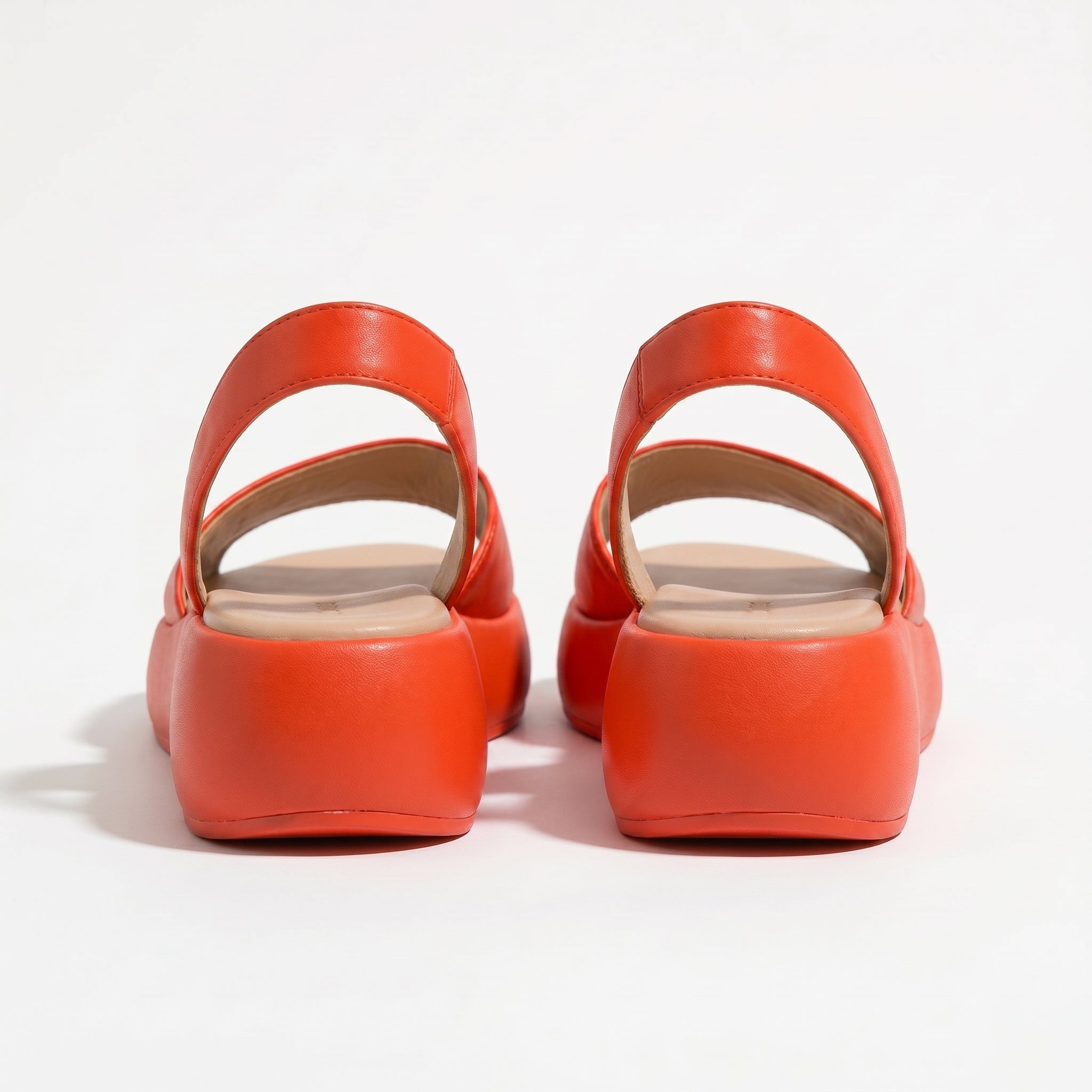 Erin - Women's Lightweight Slip On Summer Sandals - Footwear - Orange - Taylor & Bennett