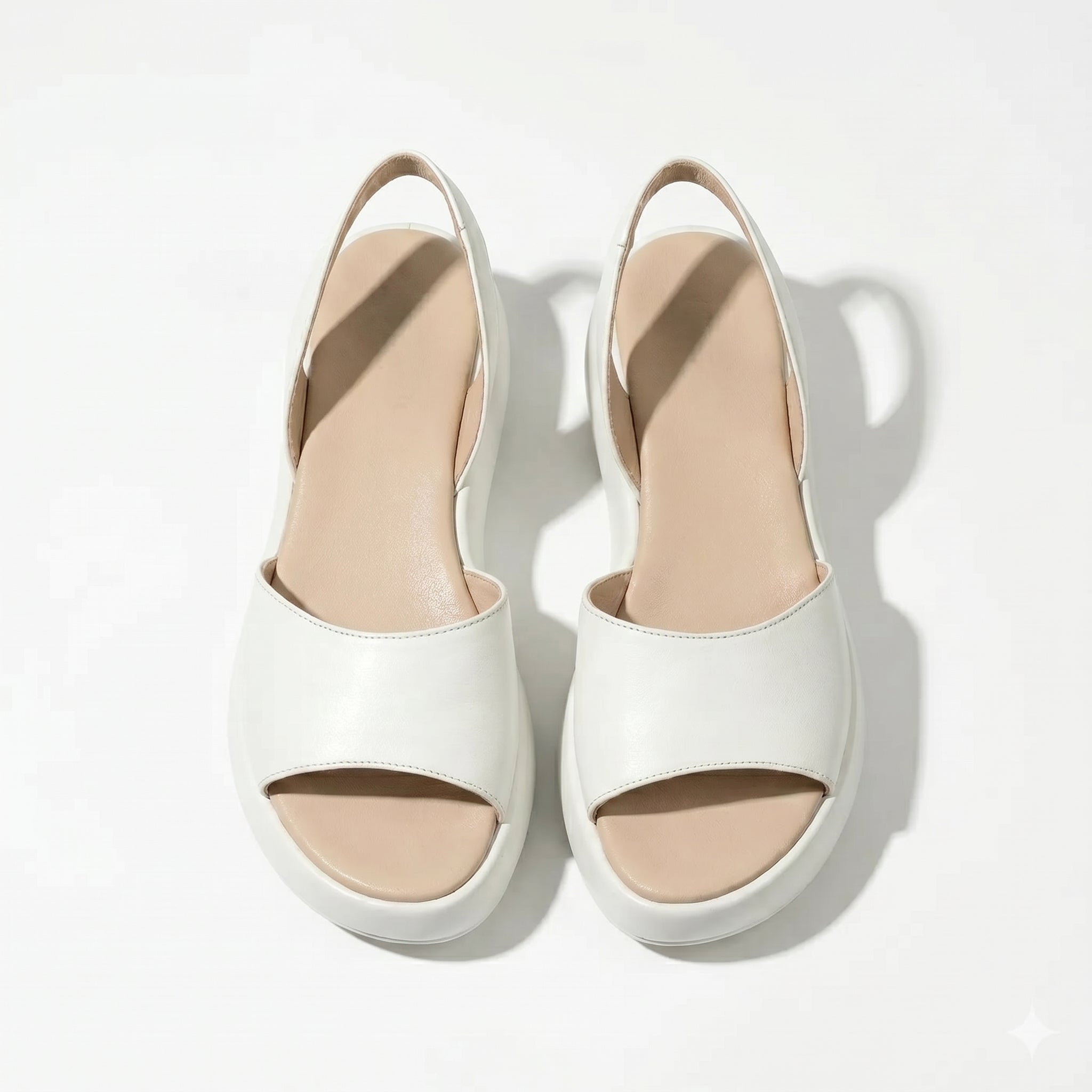 Erin - Women's Lightweight Slip On Summer Sandals - Footwear - White - Taylor & Bennett