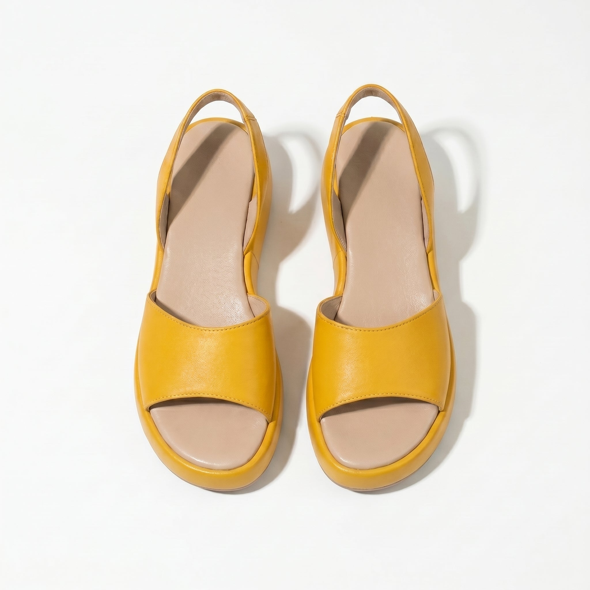 Erin - Women's Lightweight Slip On Summer Sandals - Footwear - Yellow - Taylor & Bennett