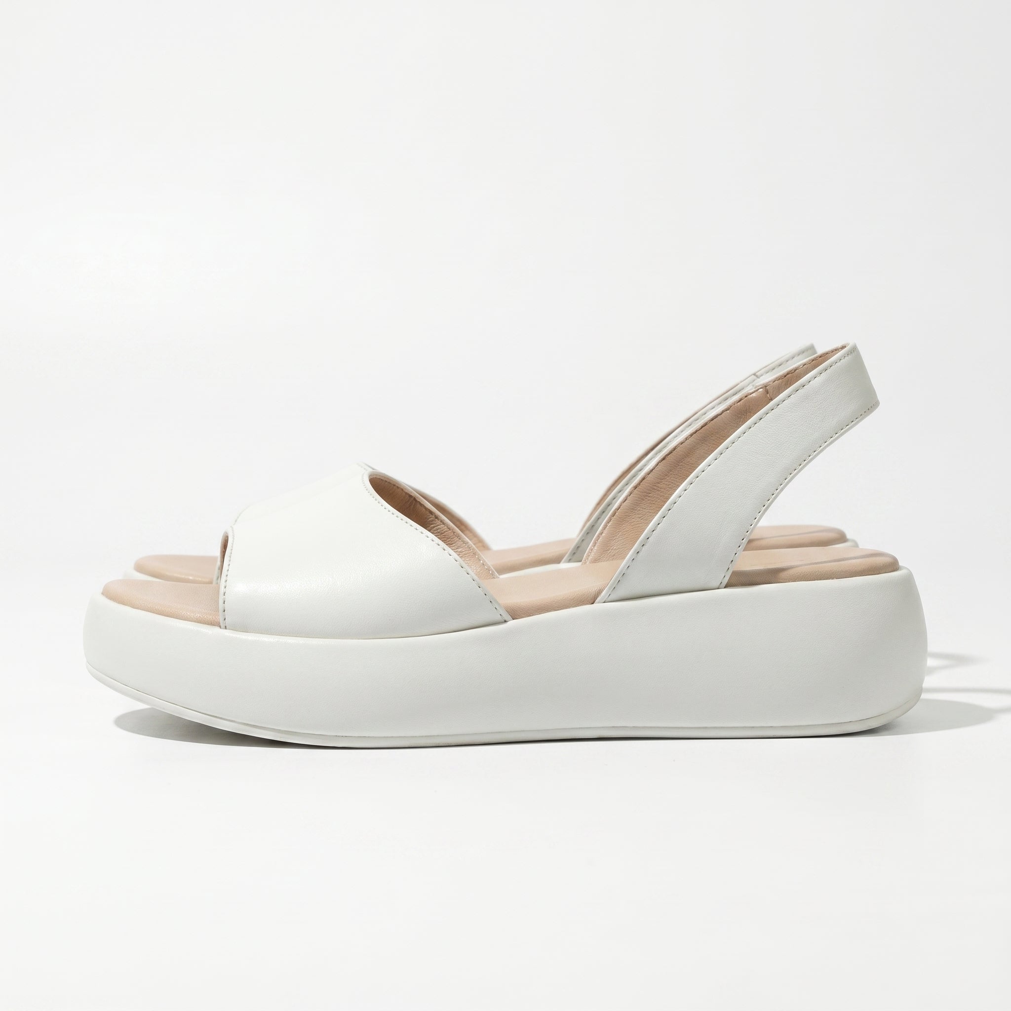 Erin - Women's Lightweight Slip On Summer Sandals - Footwear - White - Taylor & Bennett