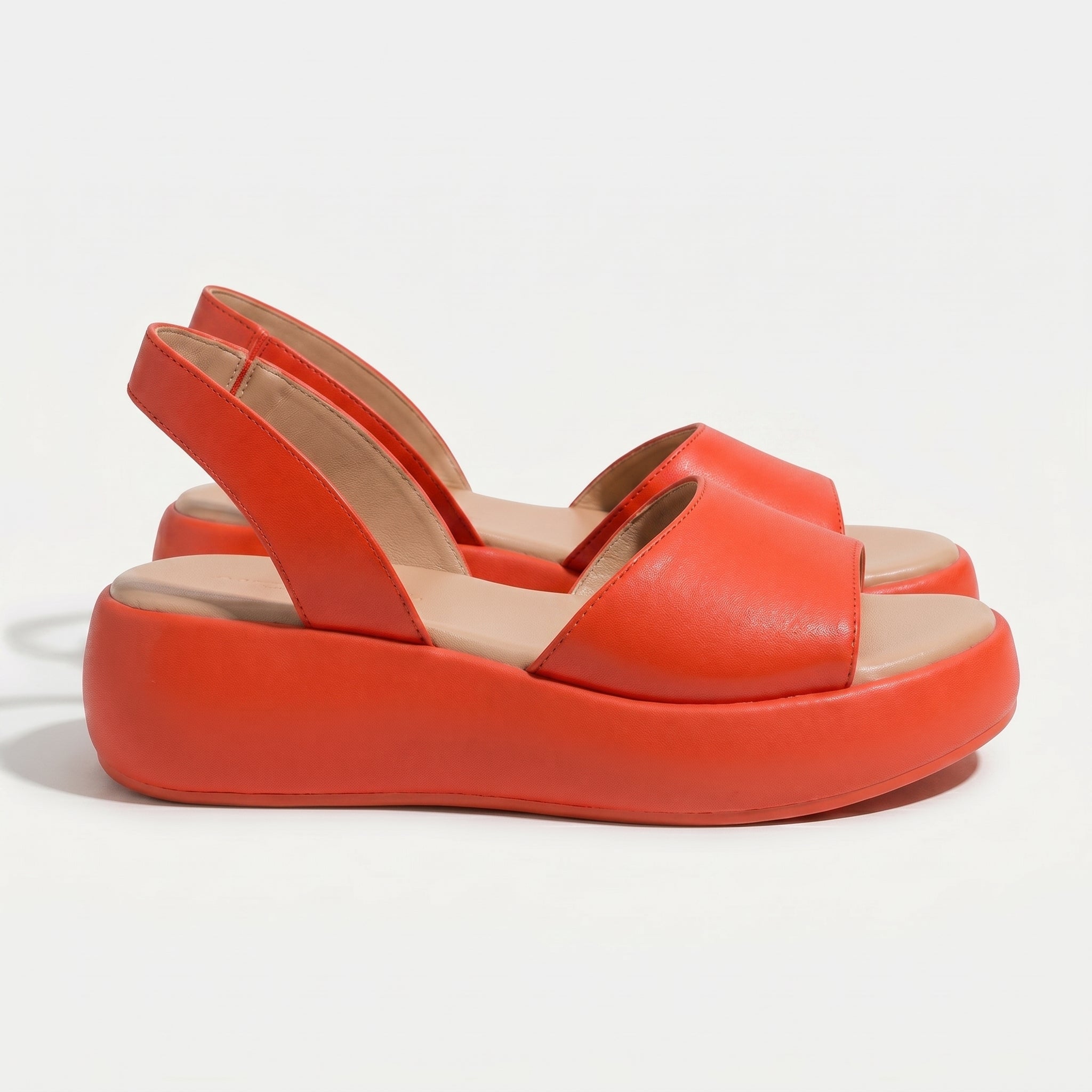 Erin - Women's Lightweight Slip On Summer Sandals - Footwear - Orange - Taylor & Bennett