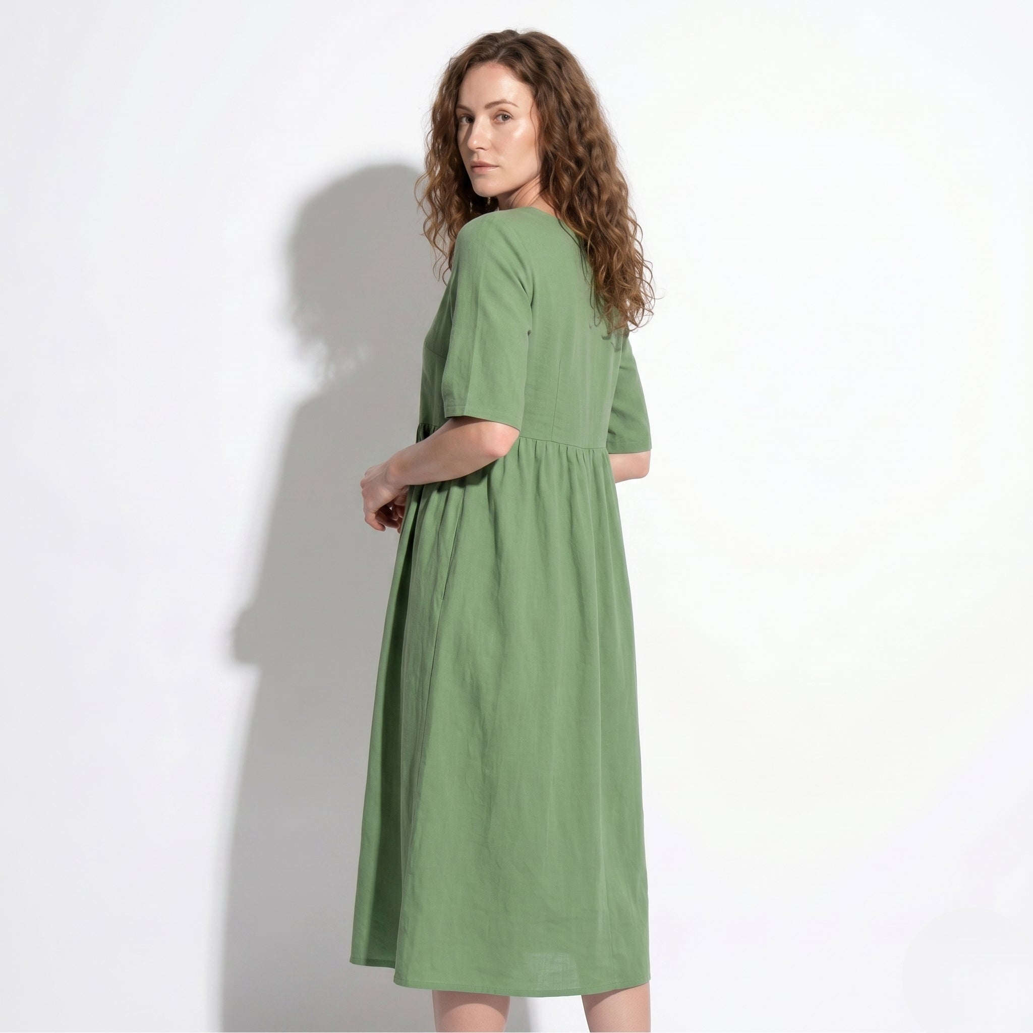 Florence - Women's Summer Casual Maxi Dress - Dress - Light Green - Taylor & Bennett