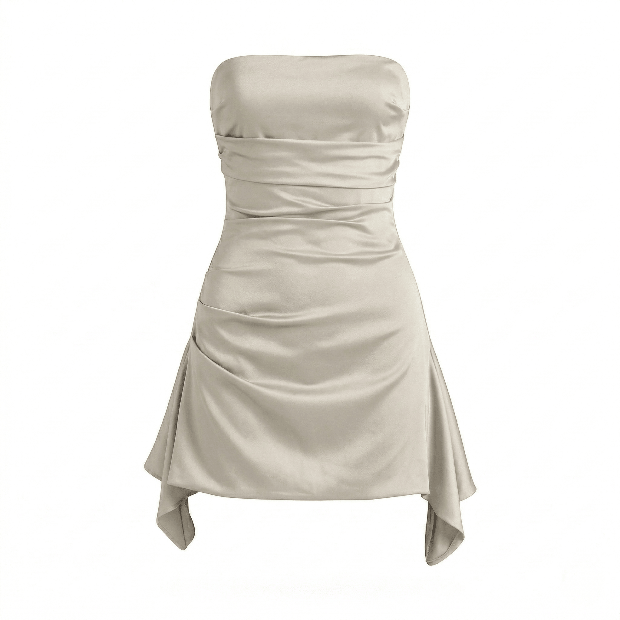 Freya - Women's Elegant Ruched Party Mini Dress - Dress - Turquoise - Taylor & Bennett