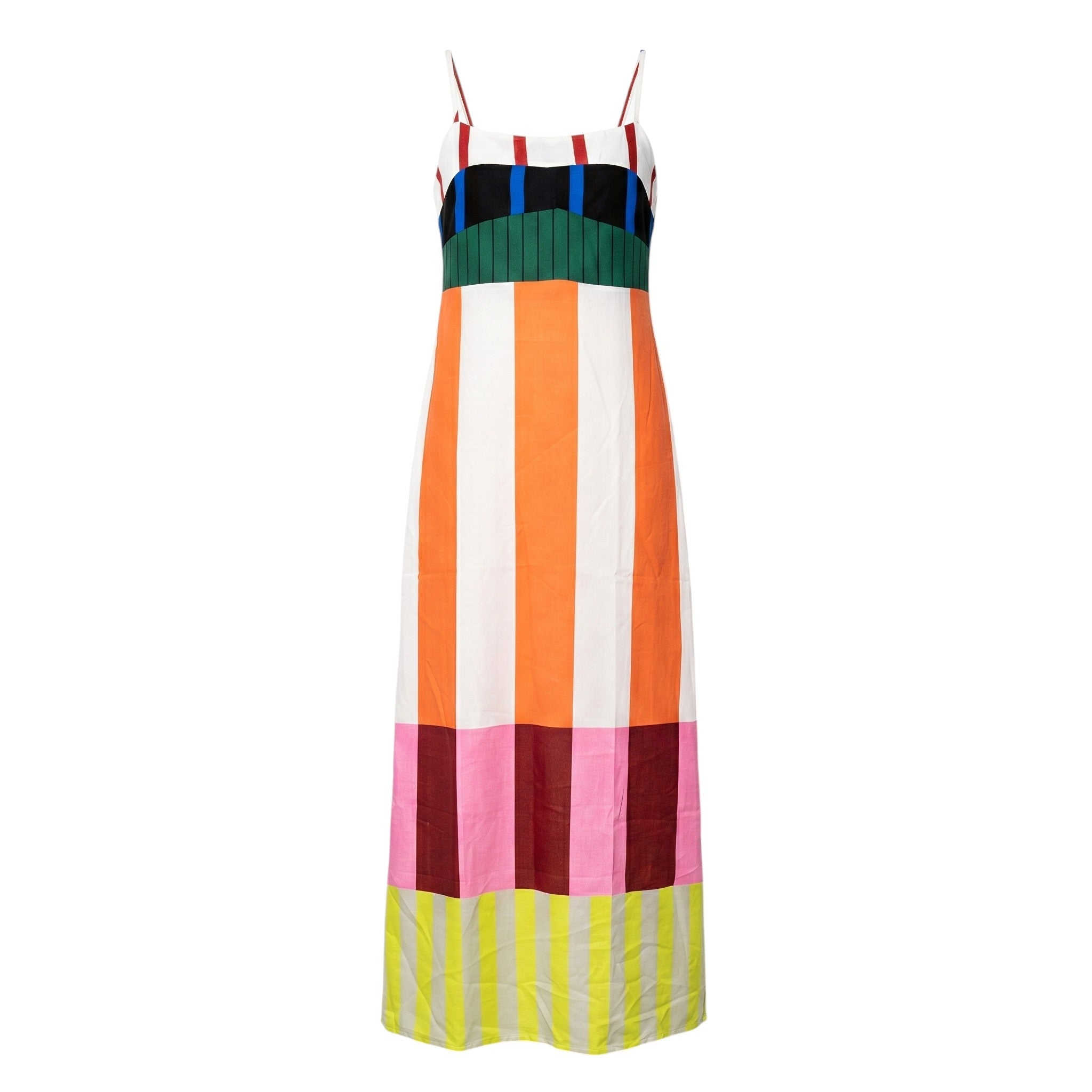 Georgia - Women's Summer Colour Block Midi Dress - Maxi Dress - Multicolour - Taylor & Bennett