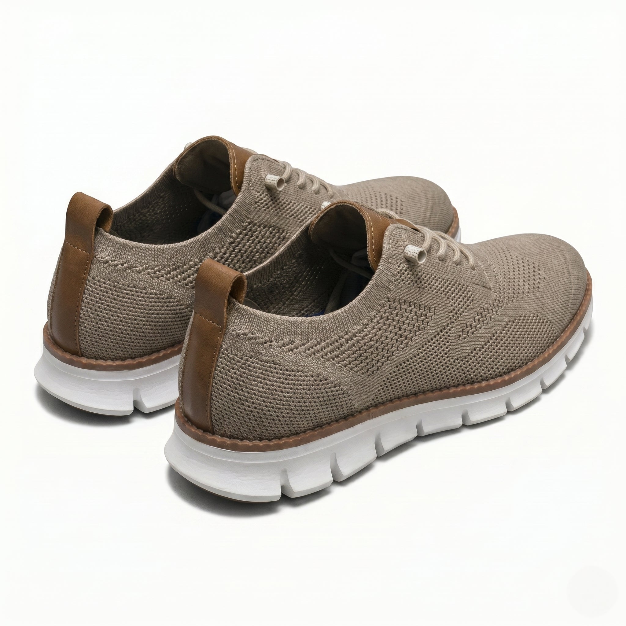Harry - Men's Breathable Mesh Trainers - Trainers - Brown - Taylor & Bennett