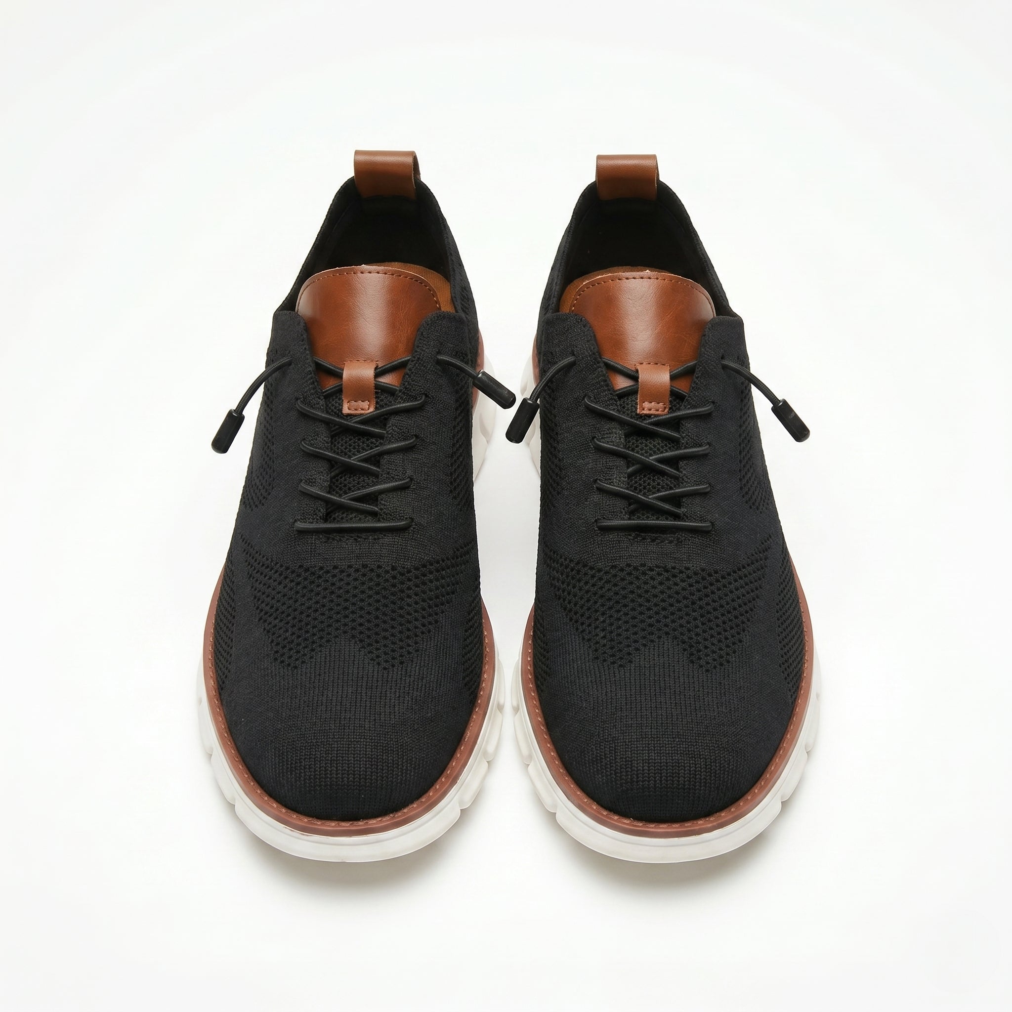 Harry - Men's Breathable Mesh Trainers - Trainers - Black - Taylor & Bennett