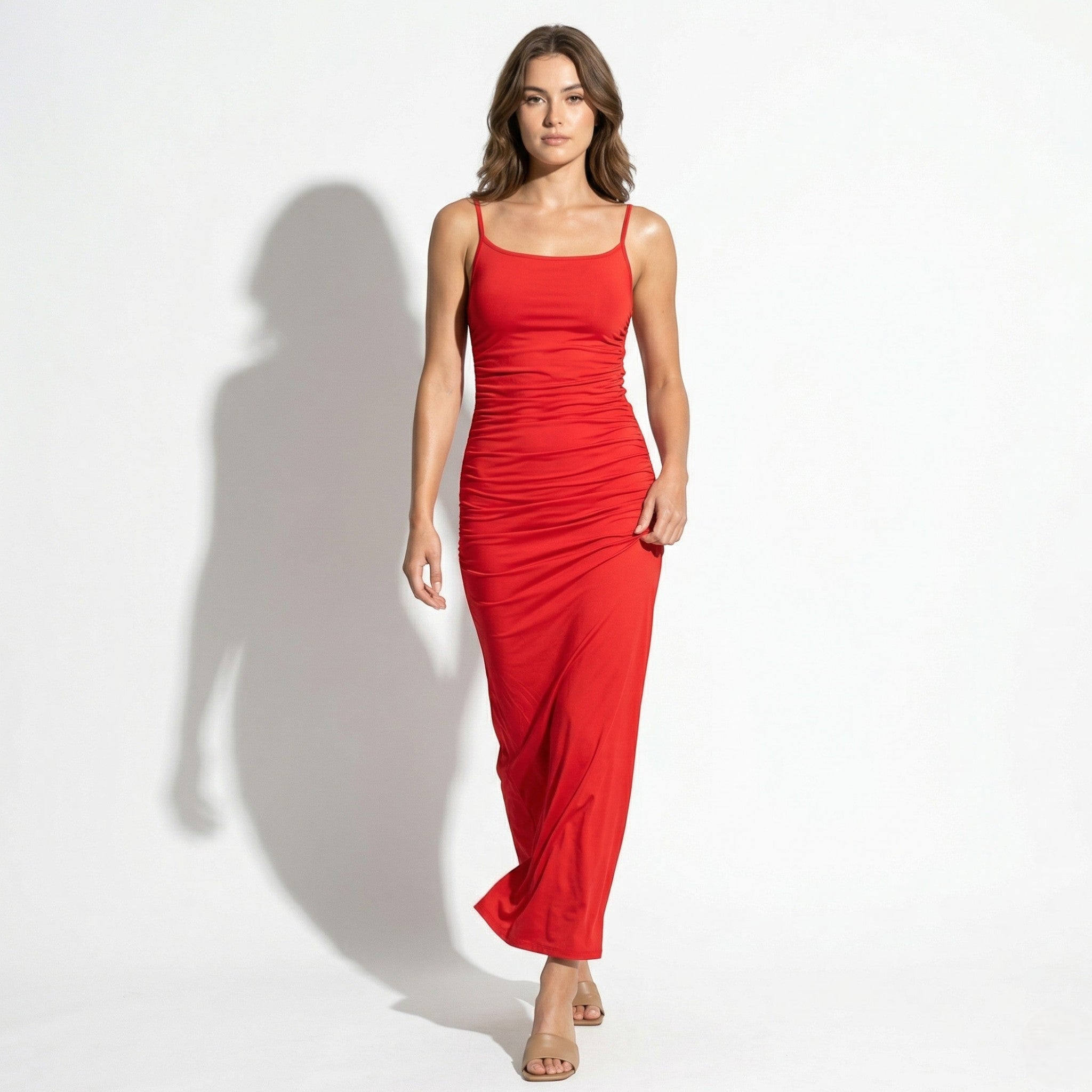 Isabella - Women's Backless Maxi Dress - Dresses - Red - Taylor & Bennett