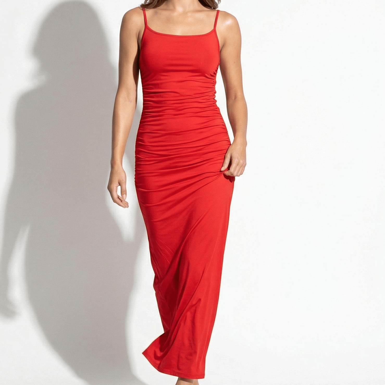 Isabella - Women's Backless Maxi Dress - Dresses - Red - Taylor & Bennett