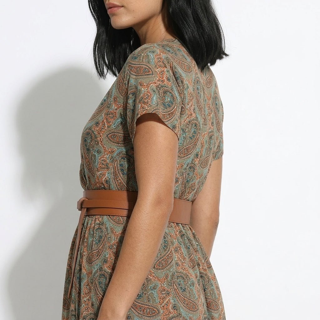 Isabella - Women's Bohemian Floral Maxi Dress - Dresses - Brown - Taylor & Bennett