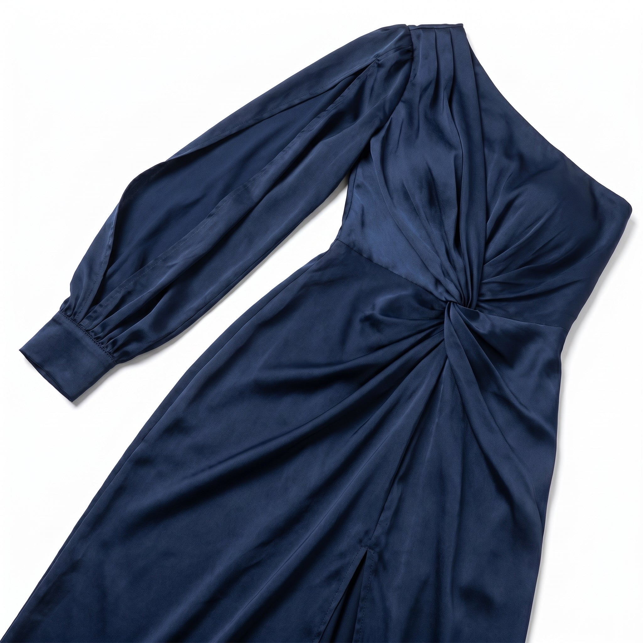 Isabella - Women's One - Shoulder Party Maxi Dress - Dresses Sale - Navy Blue - Taylor & Bennett