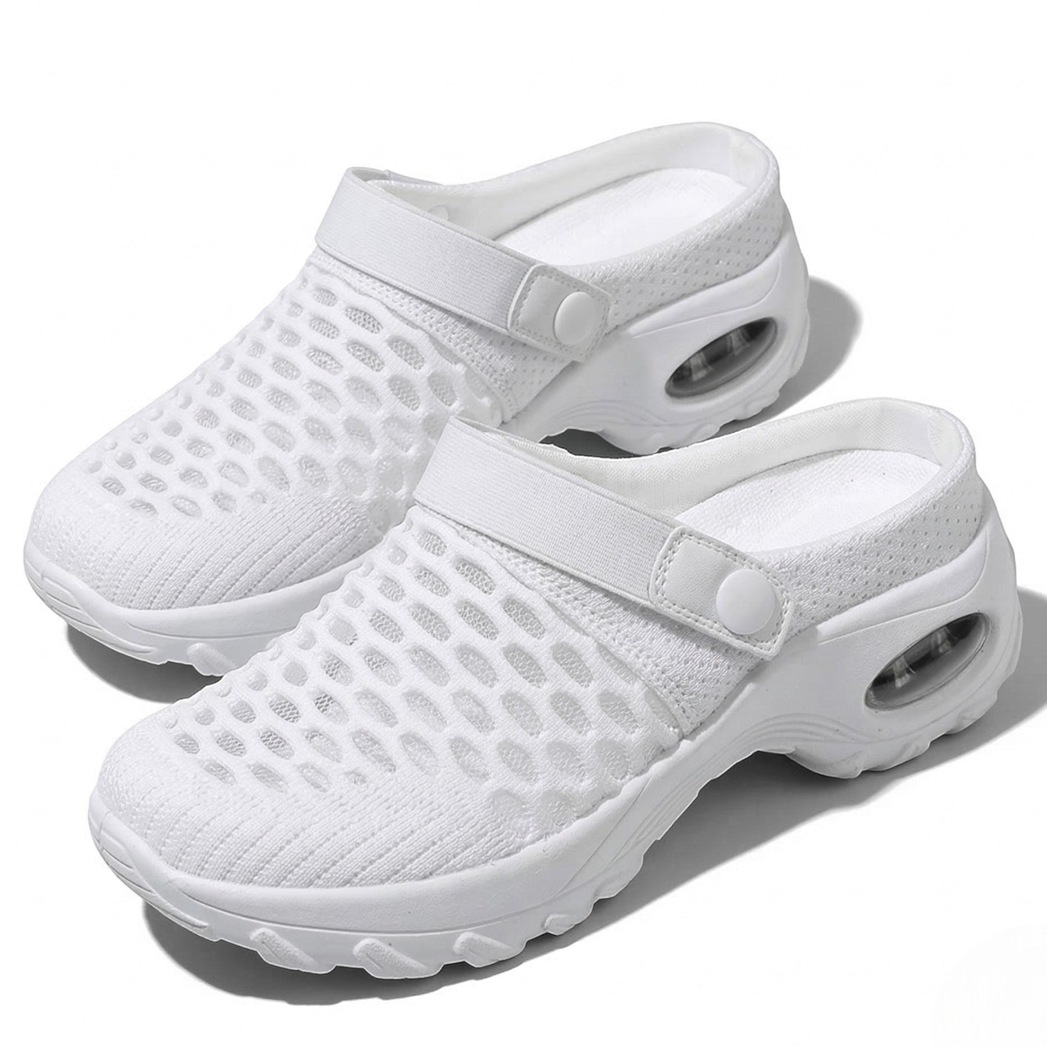 Isla - Women's Breathable Walking Shoes with Cushioned Sole - Shoes - White - Taylor & Bennett