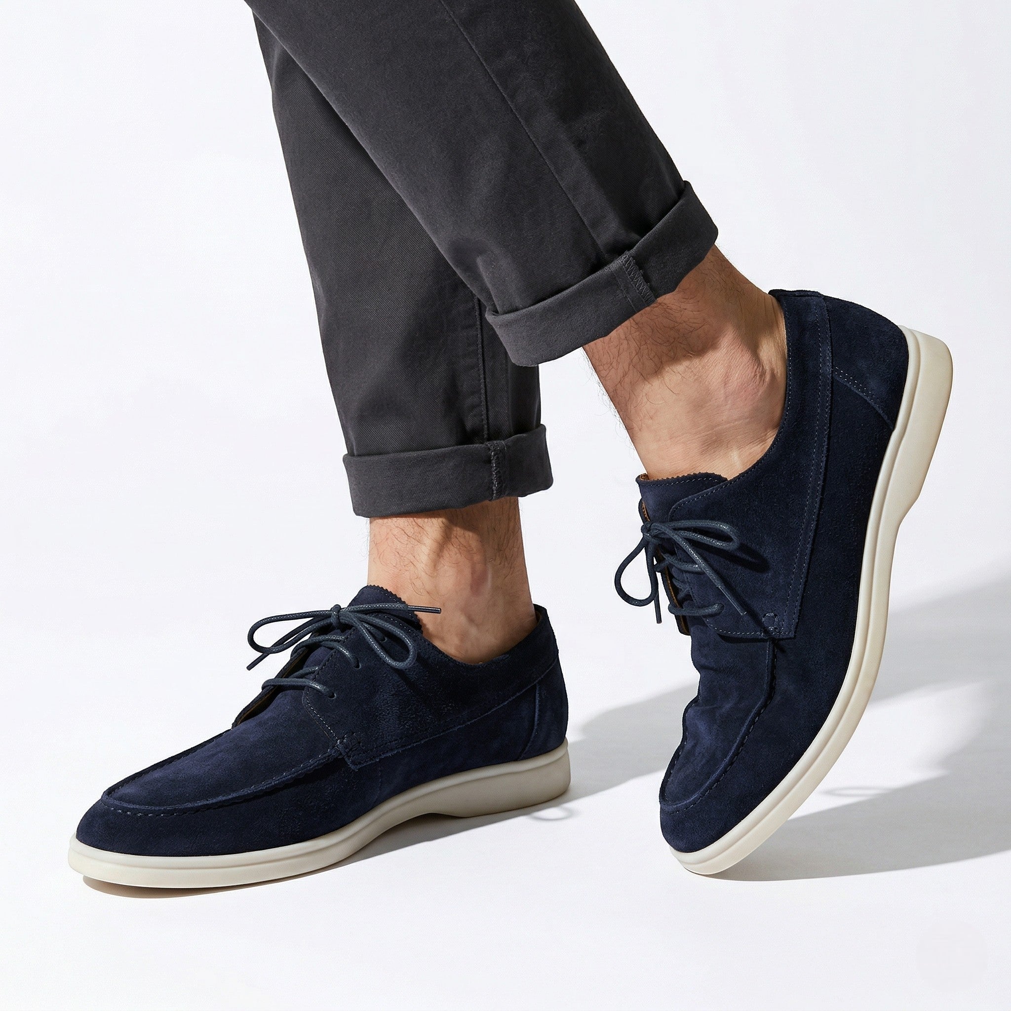 Jack - Men's Formal Lace - Up Loafers - Loafers - Blue - Taylor & Bennett