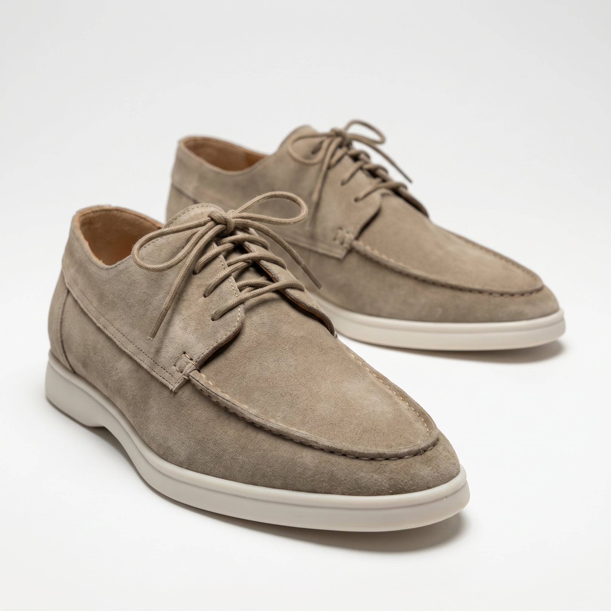 Jack - Men's Formal Lace - Up Loafers - Loafers - Khaki - Taylor & Bennett