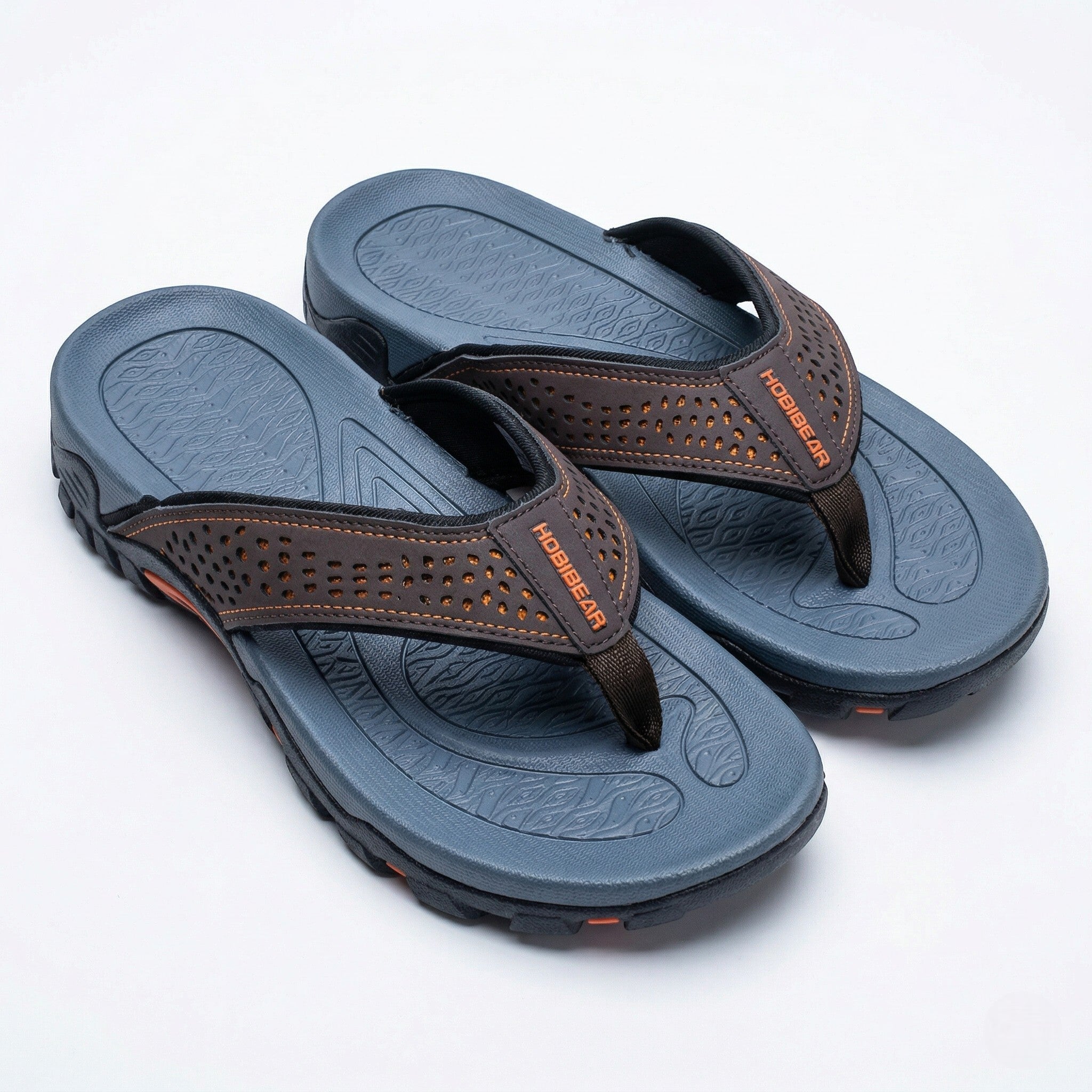 James - Men's Arch Flip Flops - Slippers - Brown - Taylor & Bennett