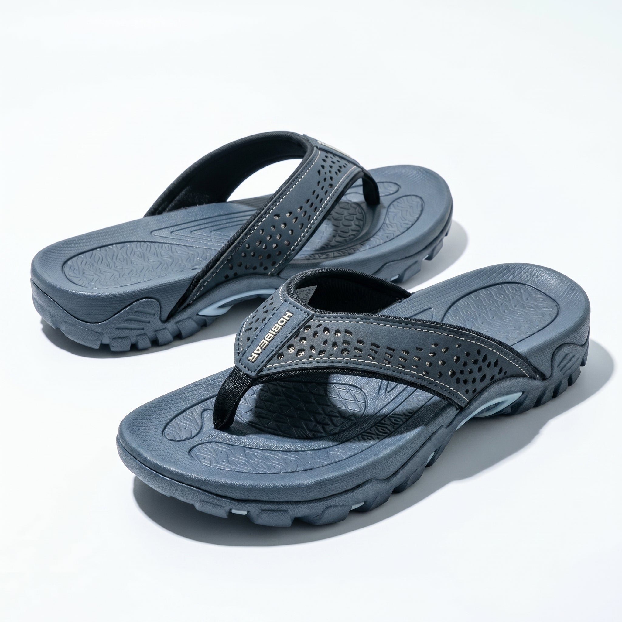 James - Men's Orthopaedic Arch Sandals - Slippers - Dark Blue - Taylor & Bennett