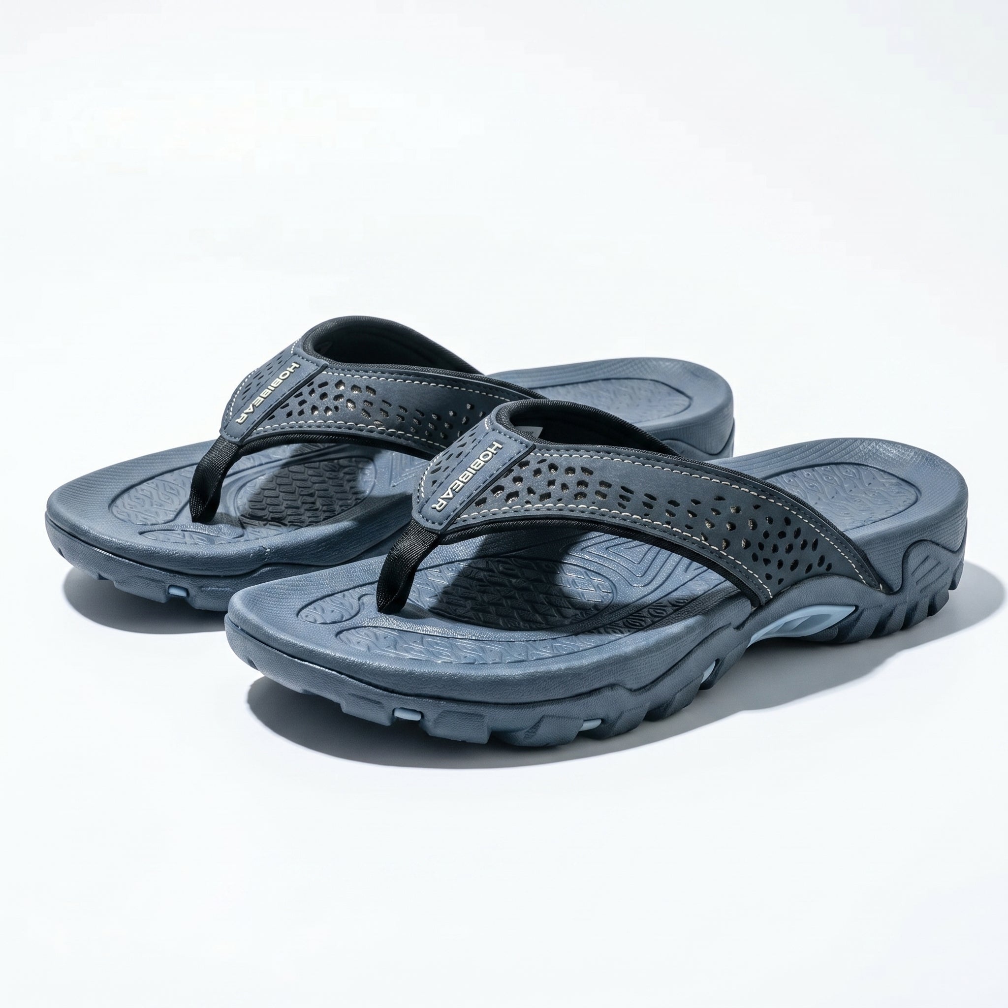 James - Men's Orthopaedic Arch Sandals - Slippers - Dark Blue - Taylor & Bennett