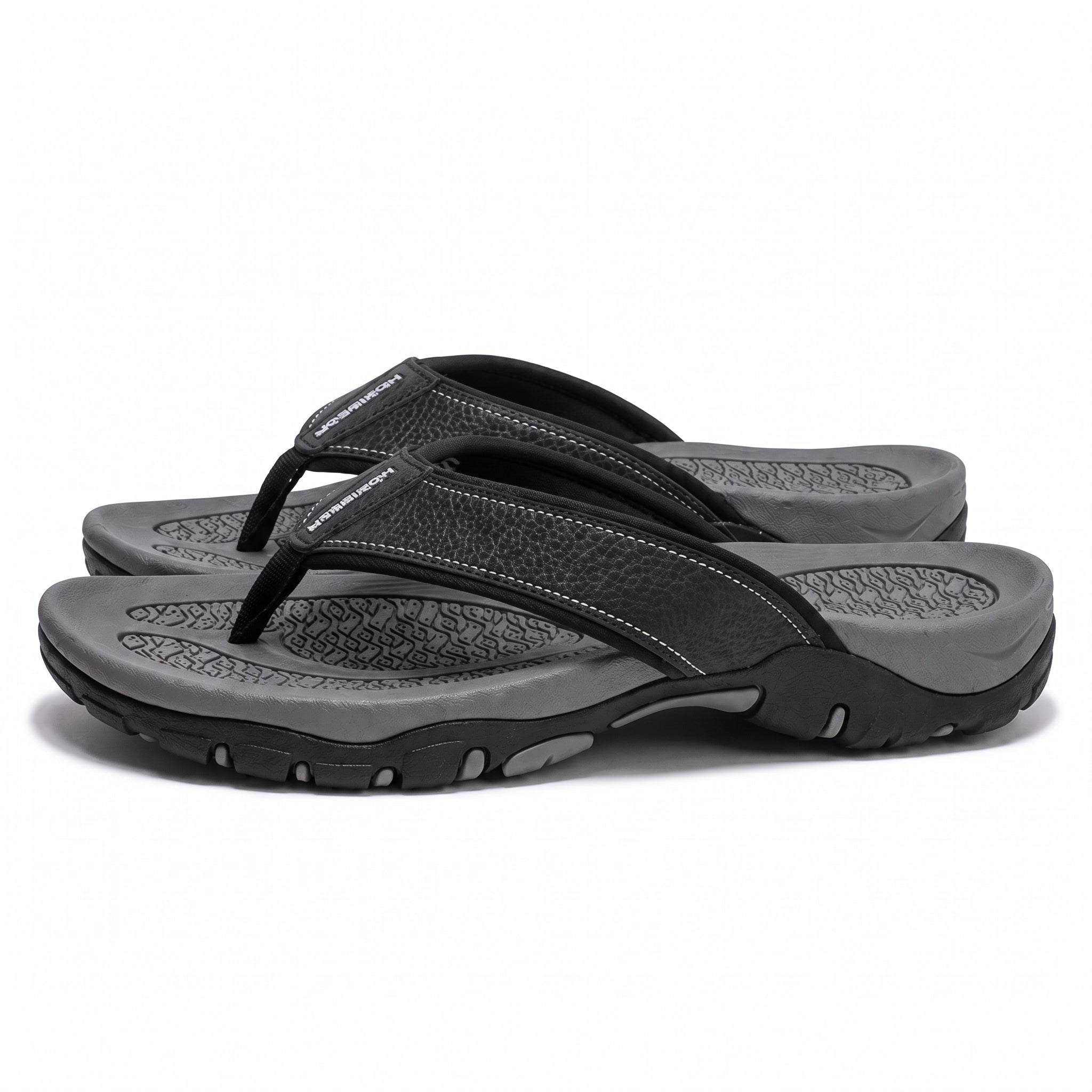 James - Men's Orthopaedic Arch Sandals - Slippers - Grey - Taylor & Bennett