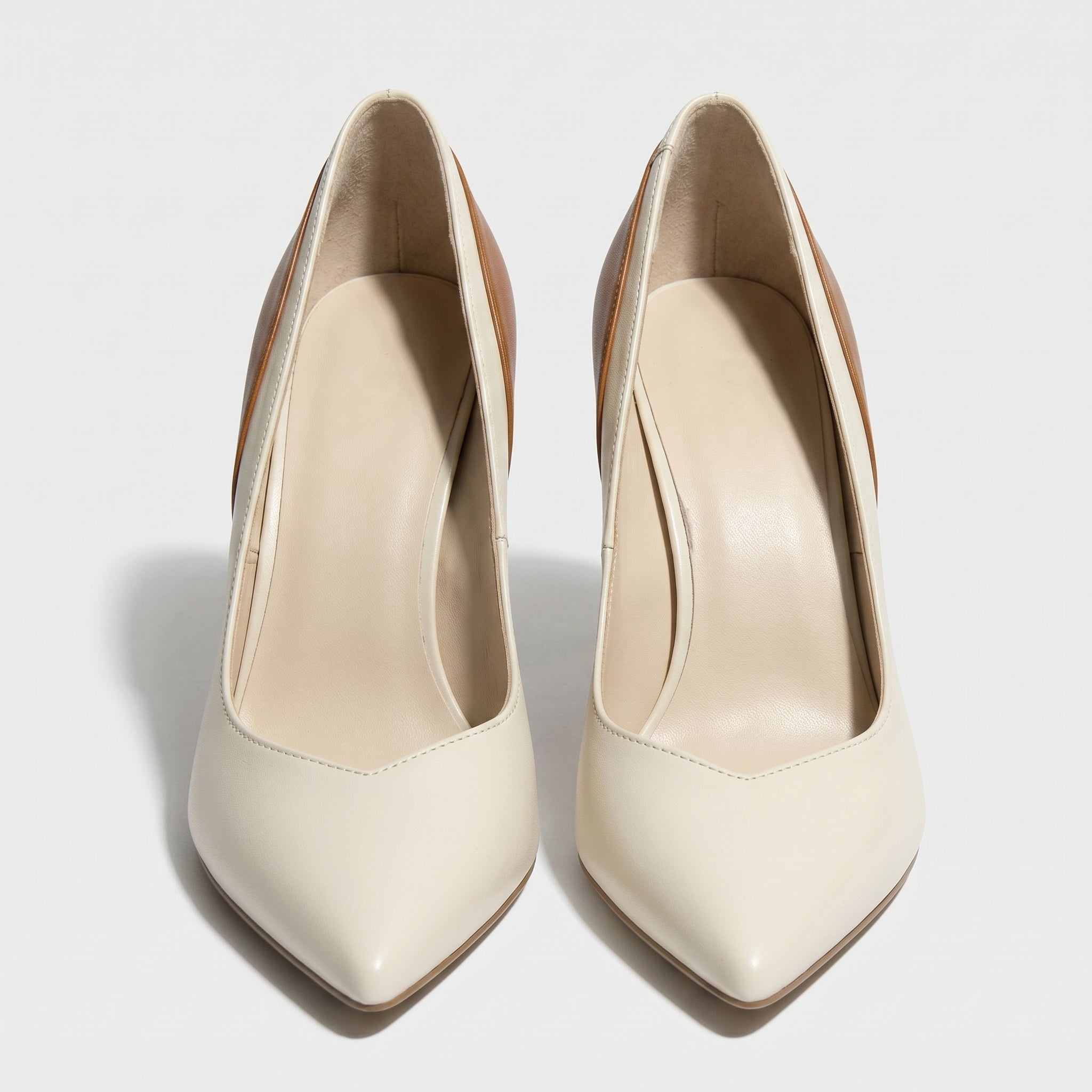 Jona - Women's Sleek Office Stiletto Heels - Sandals & Slides - Ivory - Taylor & Bennett