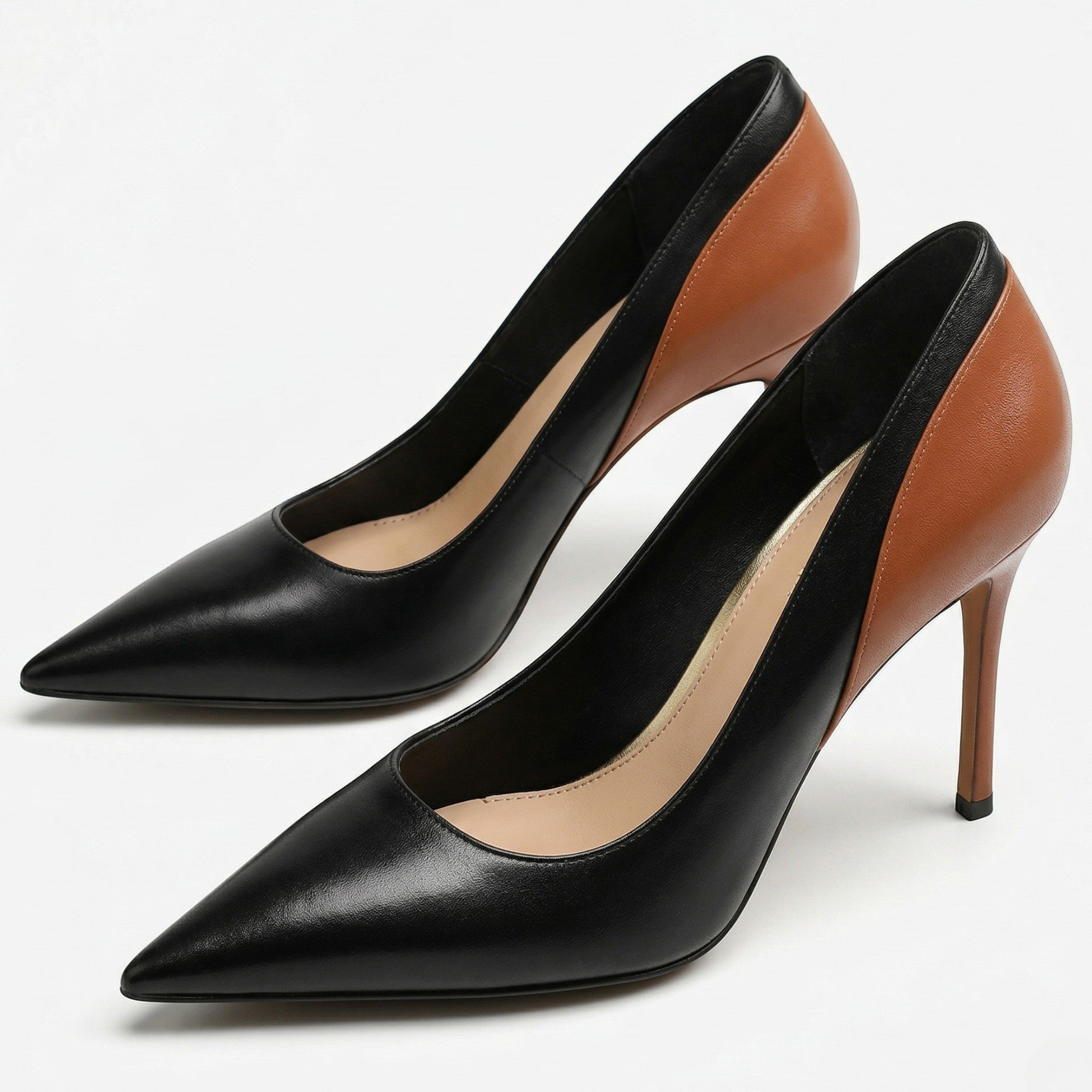 Jona - Women's Sleek Office Stiletto Heels - Sandals & Slides - Black - Taylor & Bennett