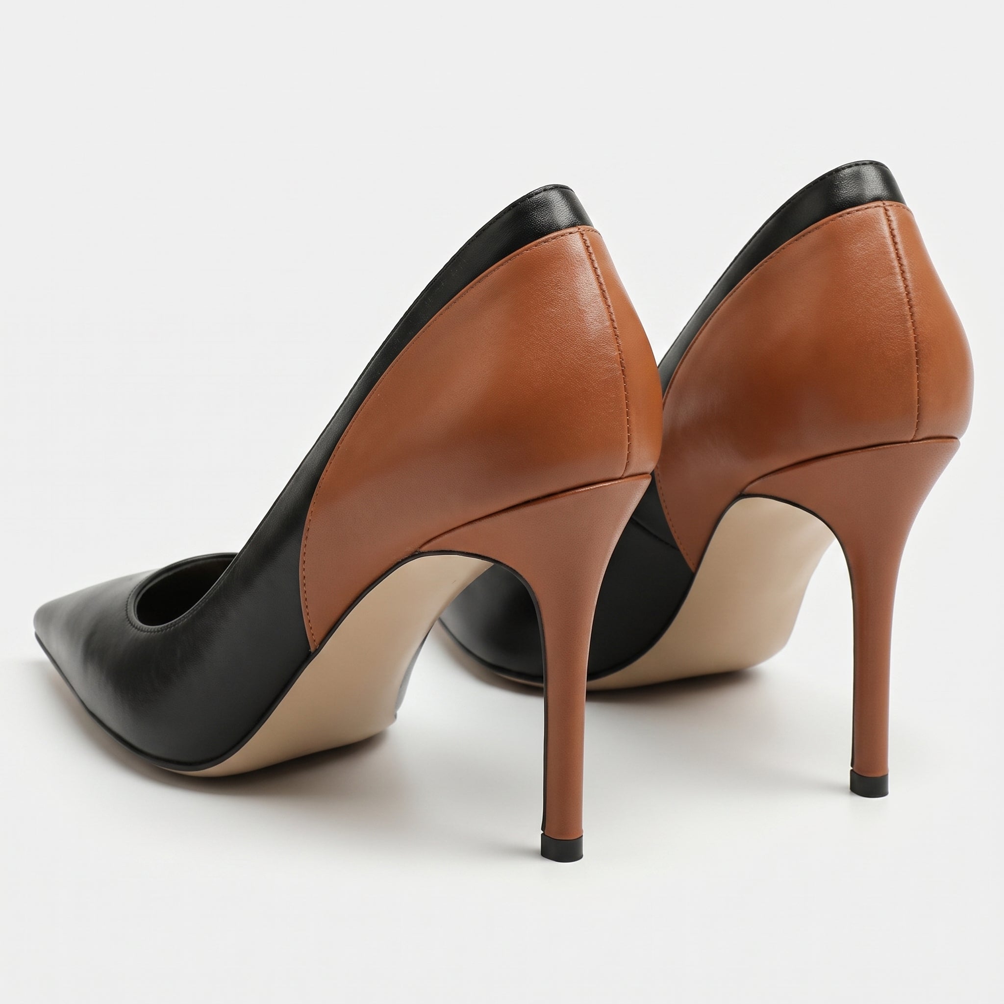 Jona - Women's Sleek Office Stiletto Heels - Sandals & Slides - Black - Taylor & Bennett