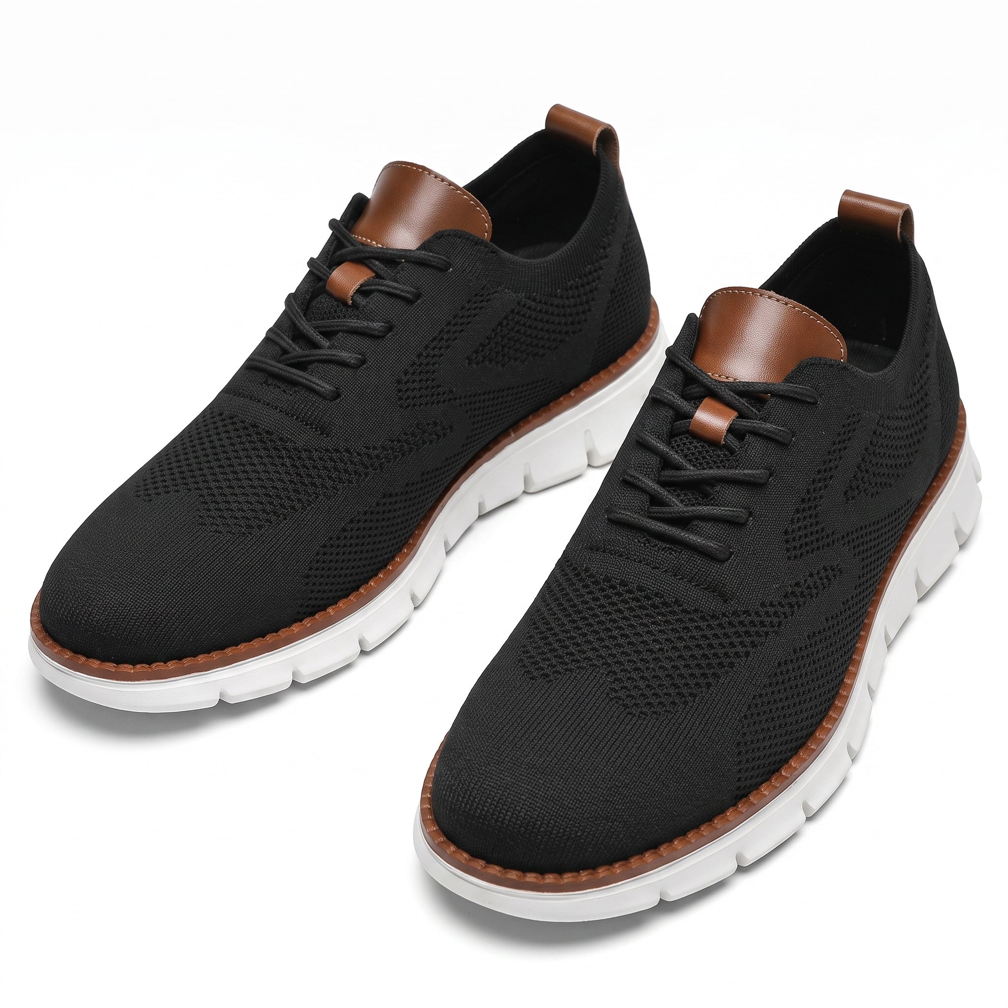 Jonas - Men's Summer Orthopaedic Breathable Cushioned Trainers - Sneakers - Black - Taylor & Bennett