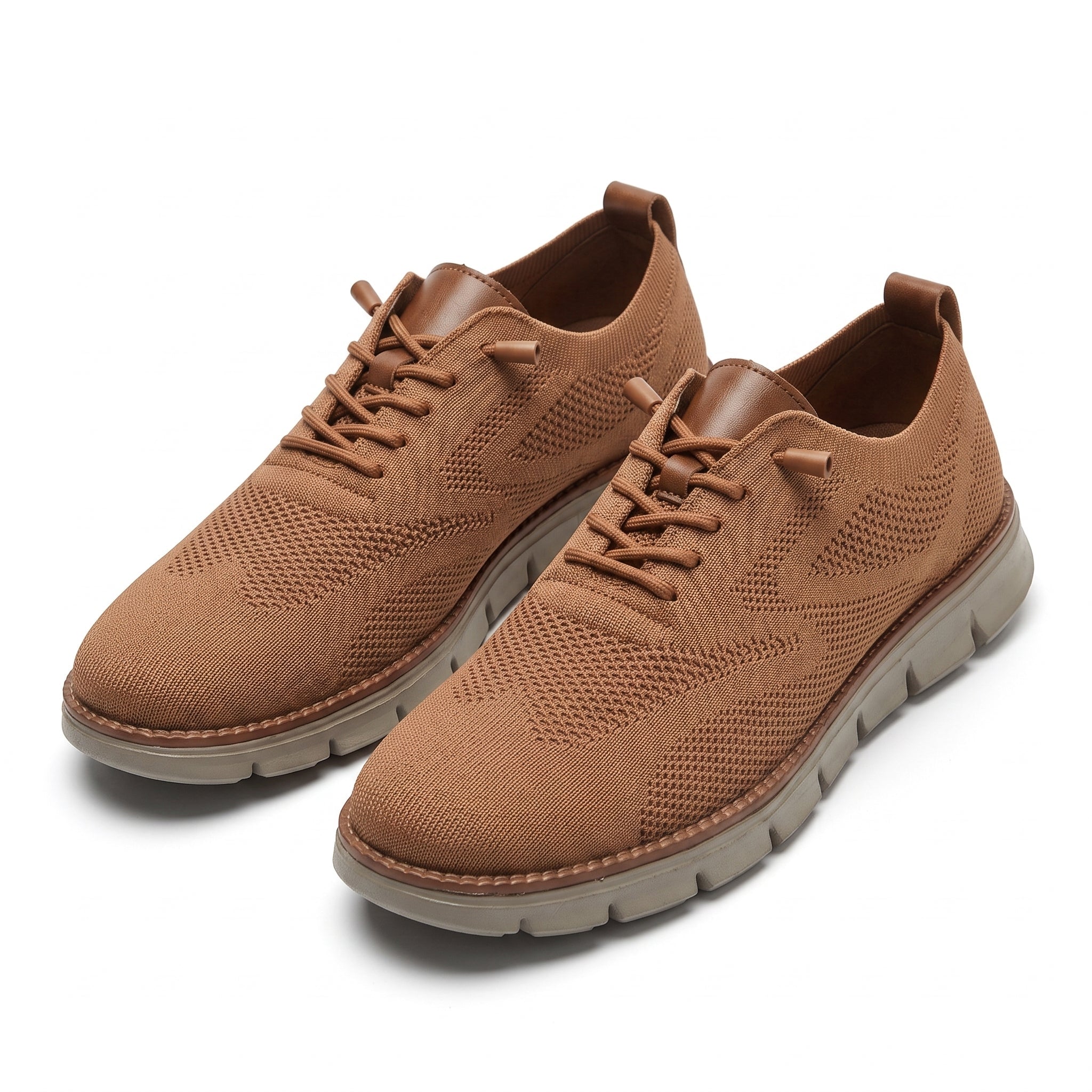 Jonas - Men's Summer Orthopaedic Breathable Cushioned Trainers - Sneakers - Brown - Taylor & Bennett