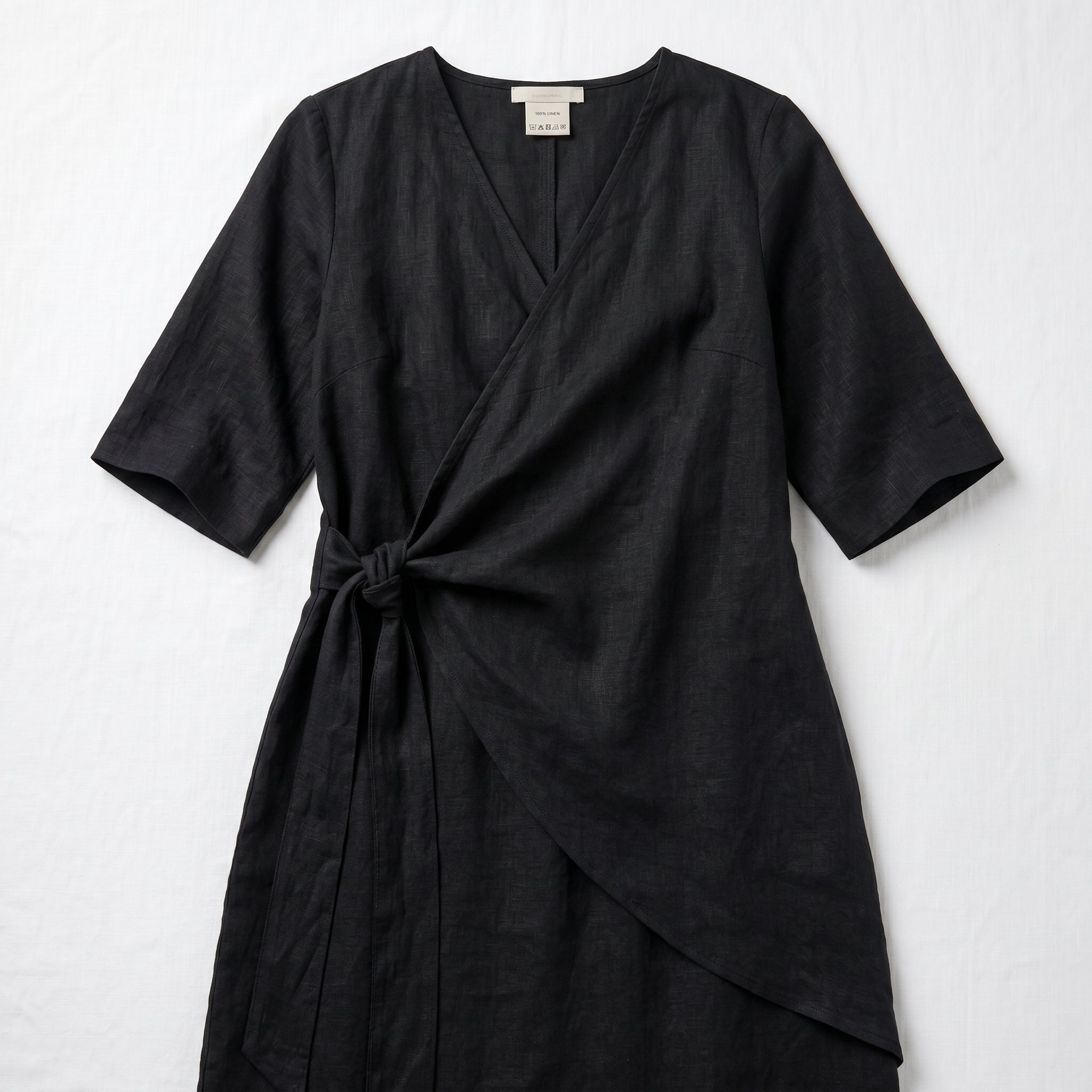 Kate - Women's Asymmetric Summer Mini Dress - Mini Dresses - Black - Taylor & Bennett