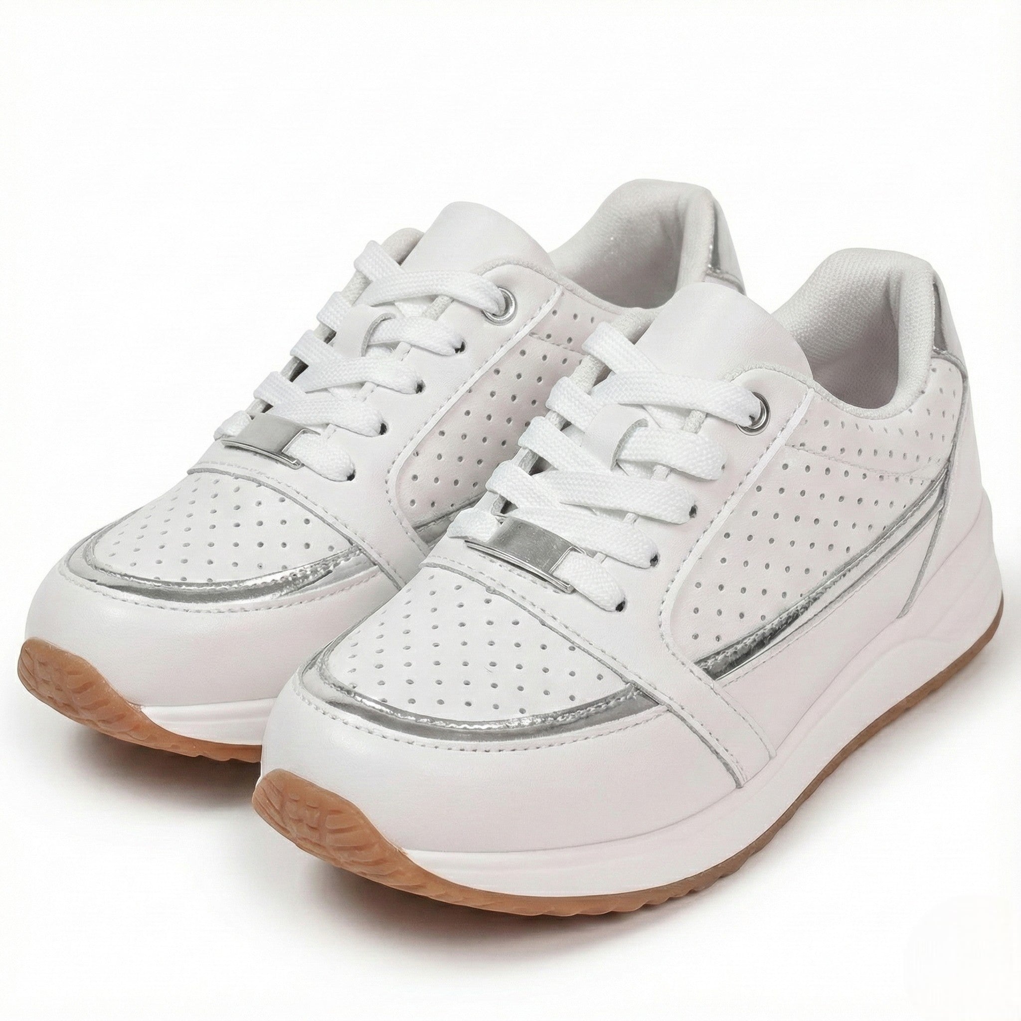 Katie - Women's Lightweight Breathable Walking Trainers - Trainers - White - Taylor & Bennett