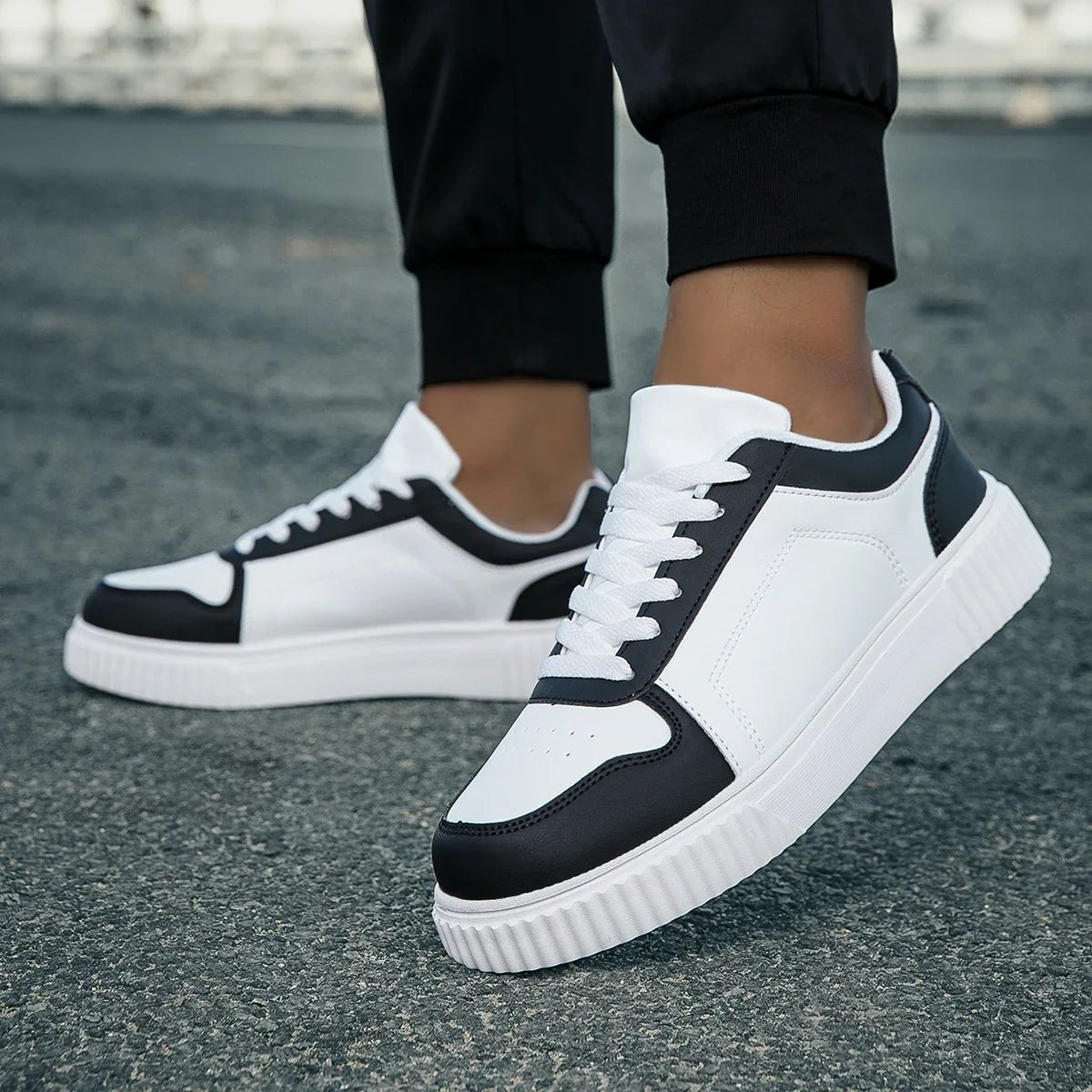 Kendall - Women's Two - Tone Trainers - Trainers - Black - Taylor & Bennett
