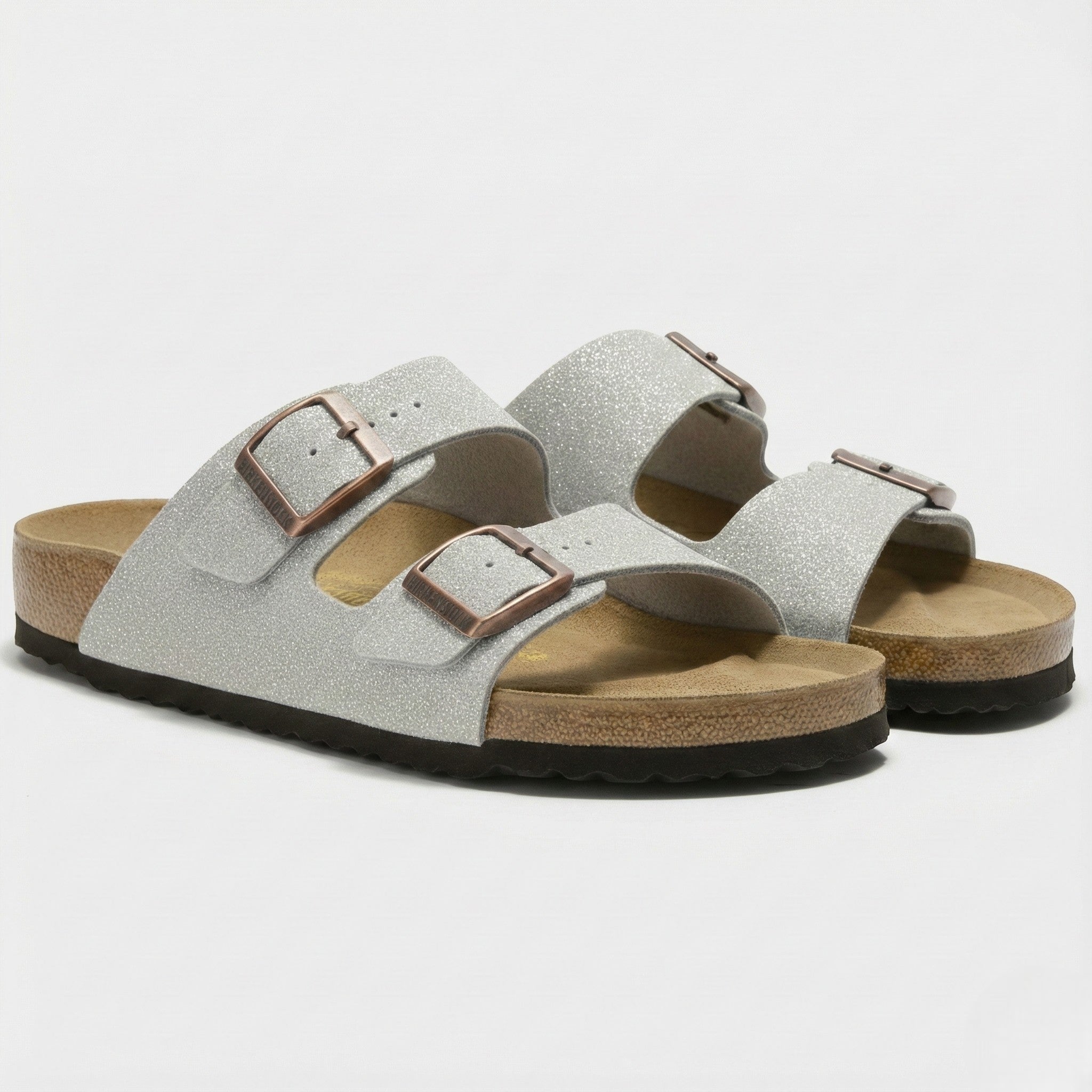 Lauren - Unisex Casual Two - Strap Sandals - Sandals - Grey - Taylor & Bennett