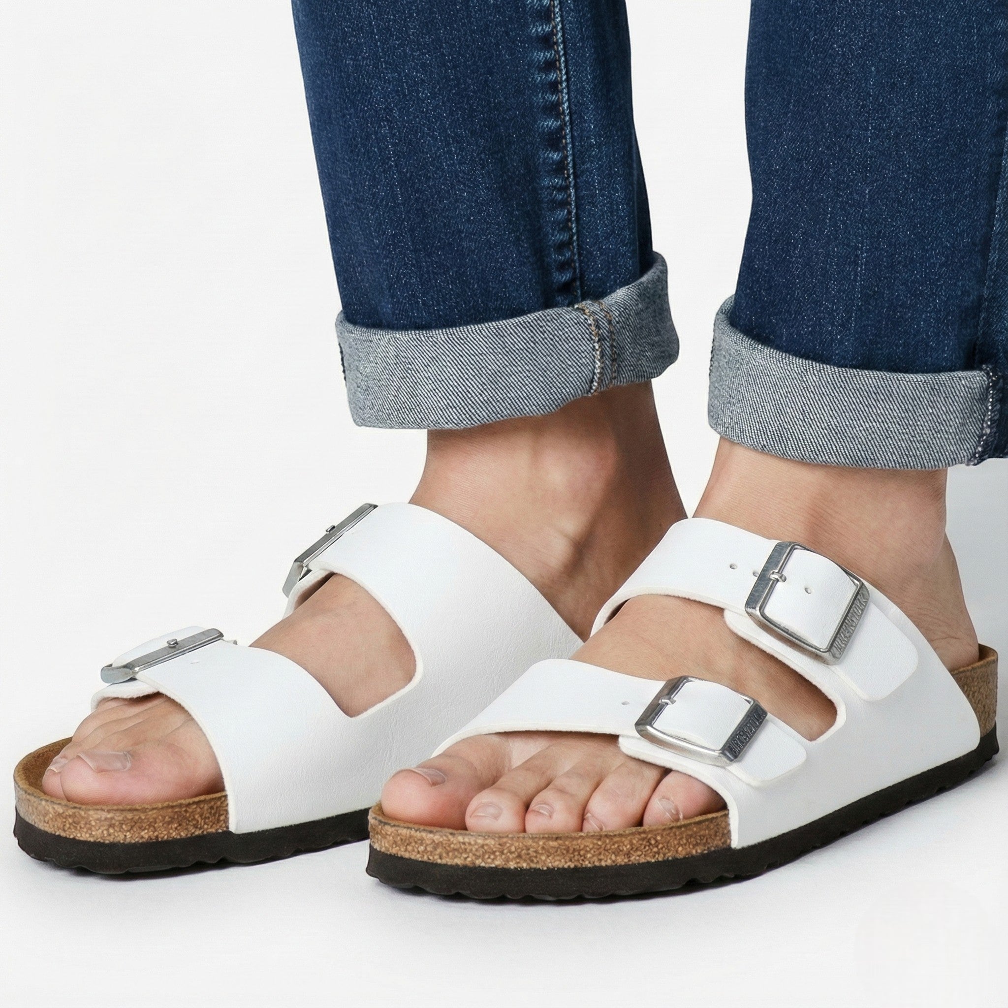 Lauren - Unisex Casual Two - Strap Sandals - Sandals - Dark Grey - Taylor & Bennett