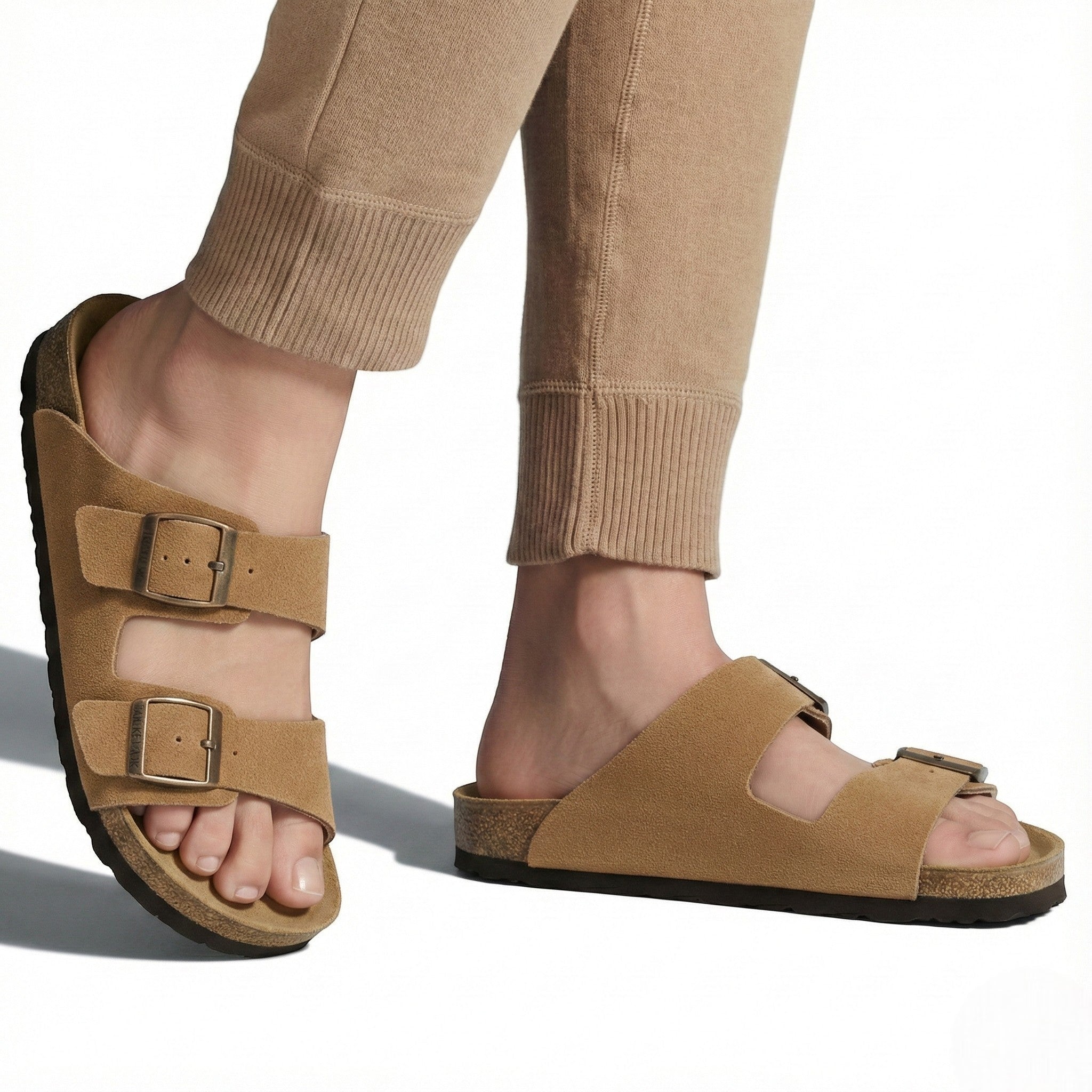 Lauren - Unisex Casual Two - Strap Sandals - Sandals - Yellow - Taylor & Bennett
