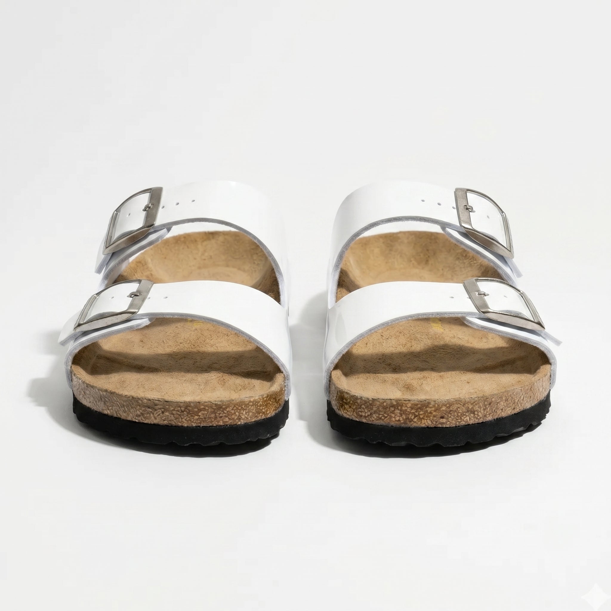 Lauren - Unisex Casual Two - Strap Sandals - Sandals - White - Taylor & Bennett