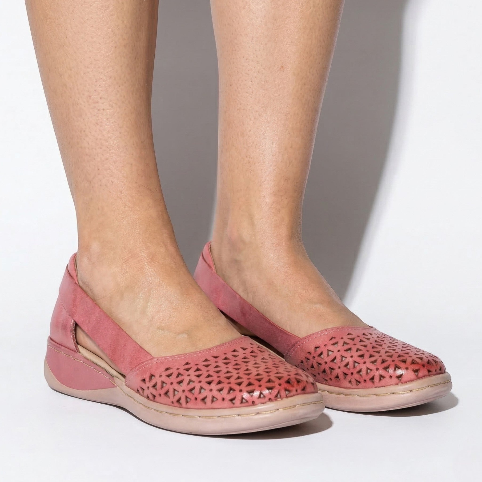 Lily - Women's Breathable Memory Foam Loafers - Loafers - Pink - Taylor & Bennett