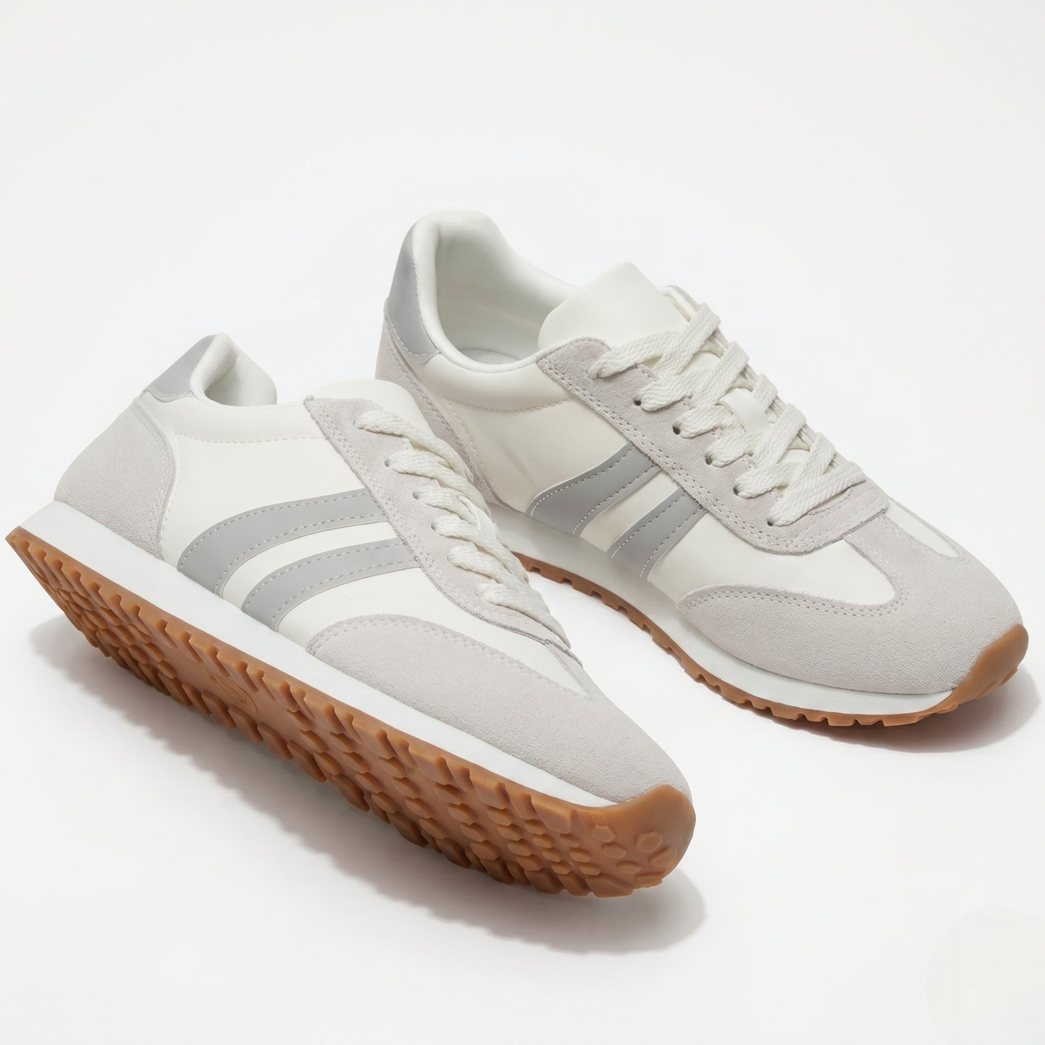 Lily – Women's Comfortable Orthopaedic Trainers - Trainers - Grey - Taylor & Bennett