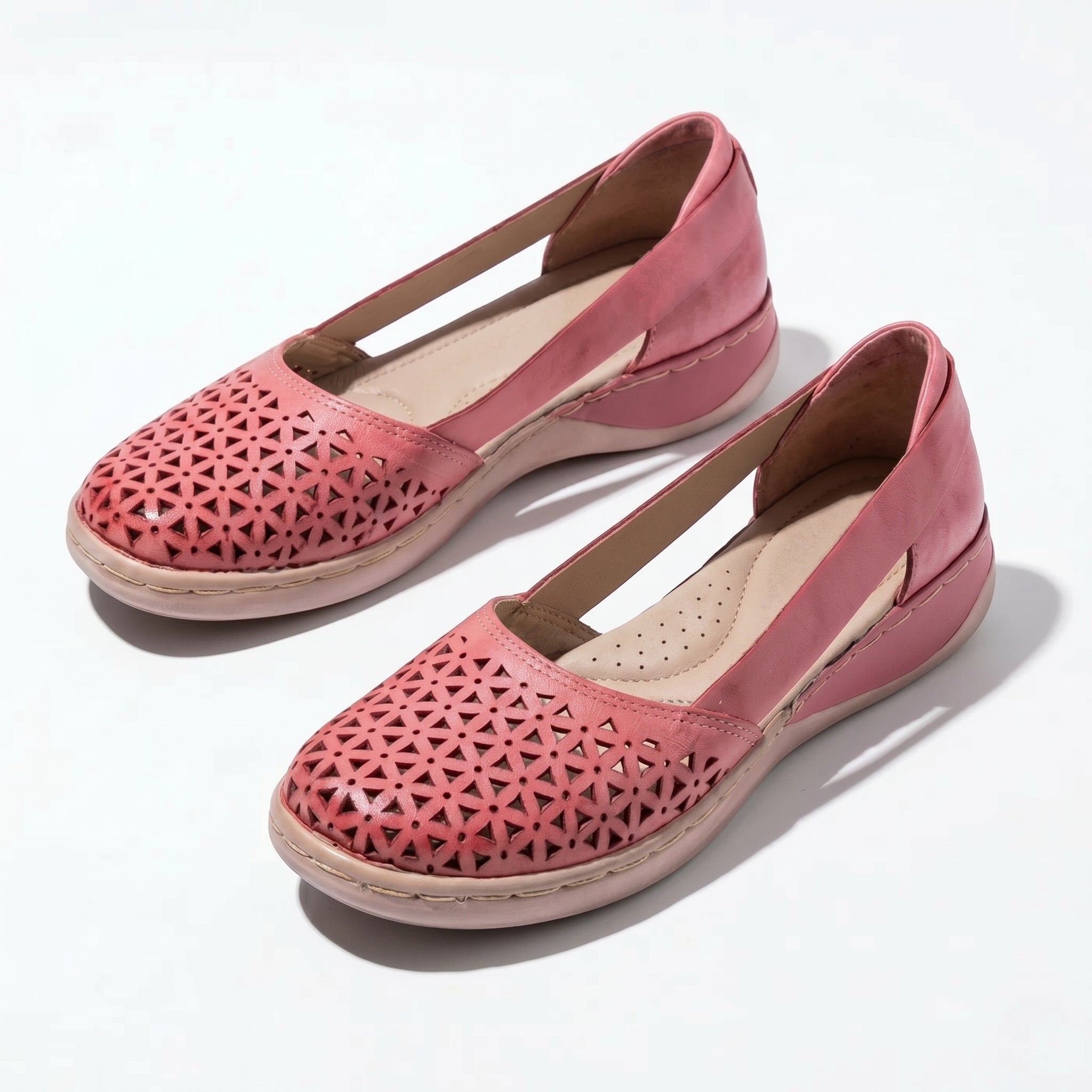 Lily - Women's Orthopaedic Breathable Loafers - Loafers - Pink - Taylor & Bennett