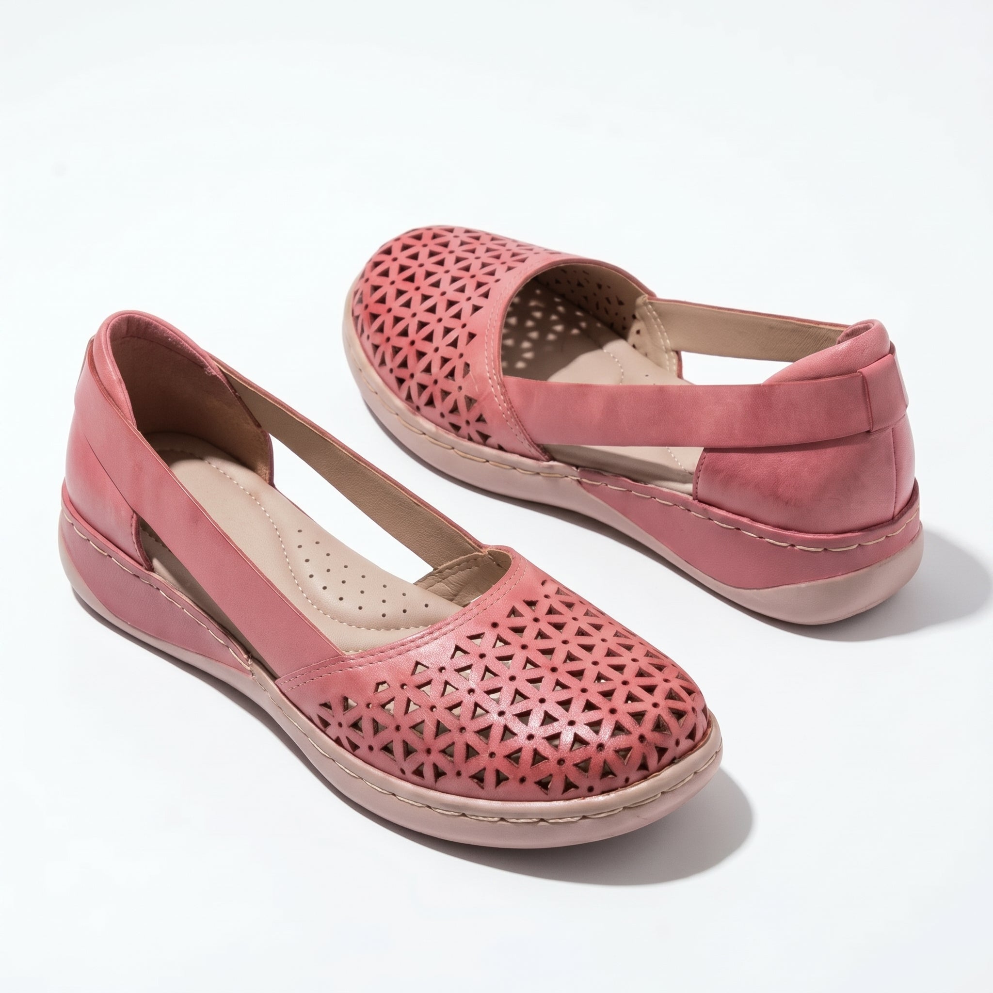 Lily - Women's Orthopaedic Breathable Loafers - Loafers - Pink - Taylor & Bennett