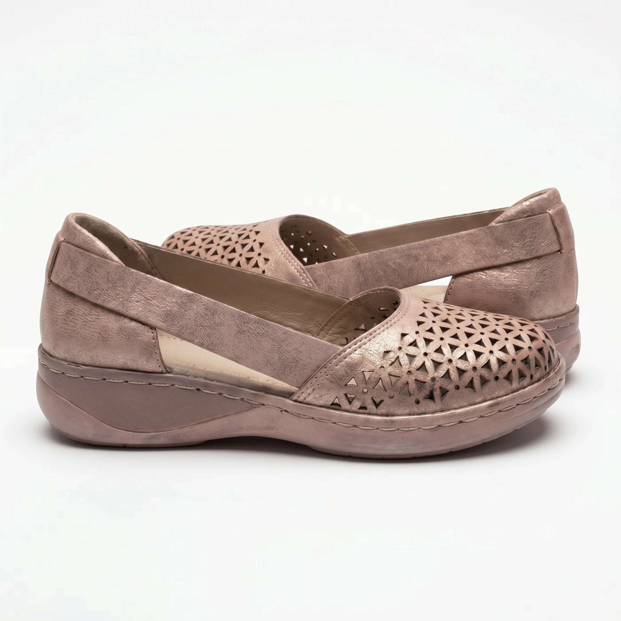 Lily - Women's Orthopaedic Breathable Loafers - Loafers - Peach - Taylor & Bennett