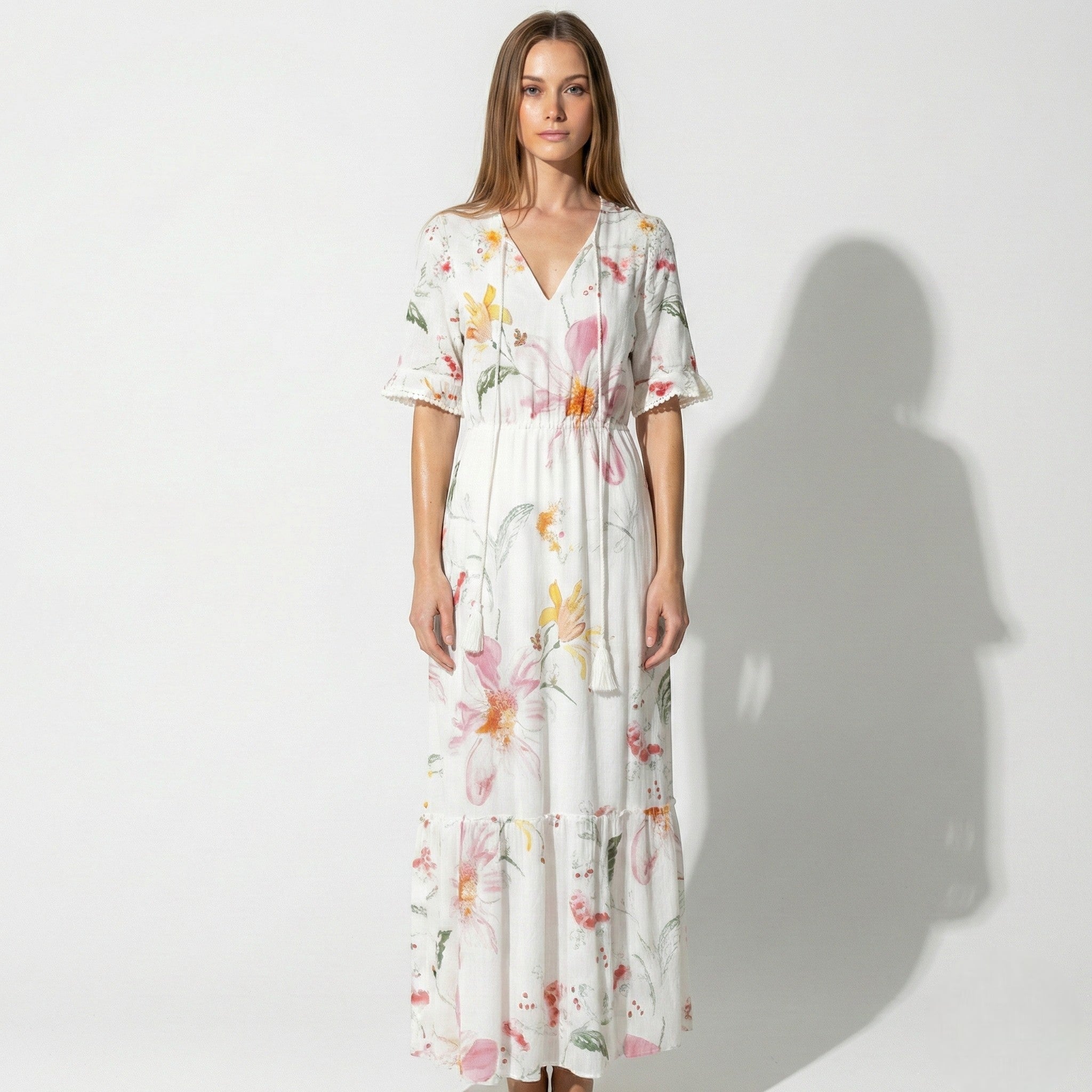 Lucy - Women's Bohemian Maxi Dress with Loose Fit - Dresses - Style 6 - Taylor & Bennett