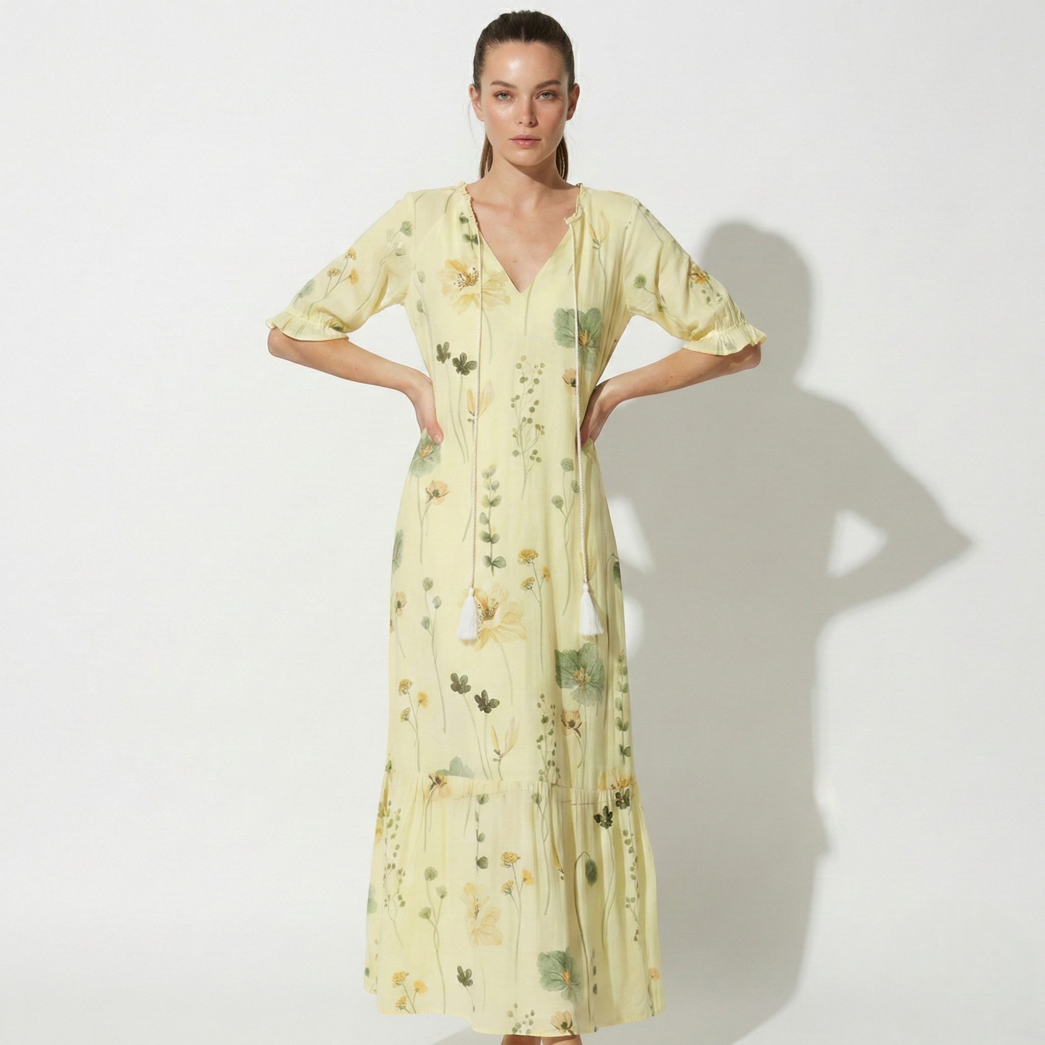 Lucy - Women's Bohemian Maxi Dress with Loose Fit - Dresses - Style 2 - Taylor & Bennett