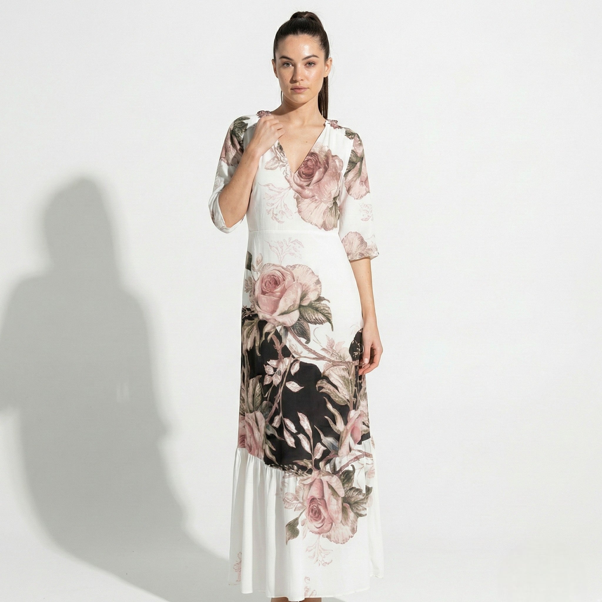 Lucy - Women's Bohemian Maxi Dress with Loose Fit - Dresses - Style 1 - Taylor & Bennett