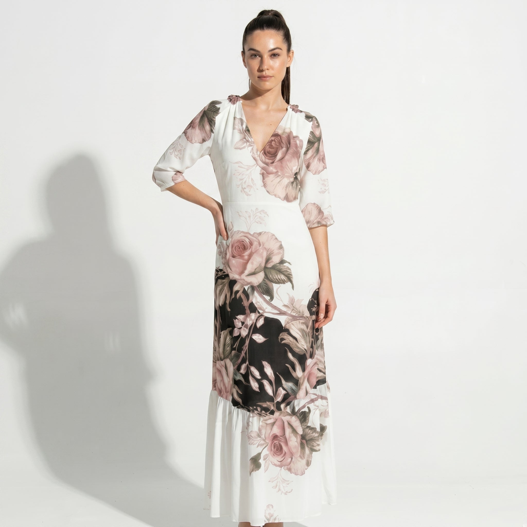 Lucy - Women's Summer Maxi Dress - Dresses - Black - Taylor & Bennett