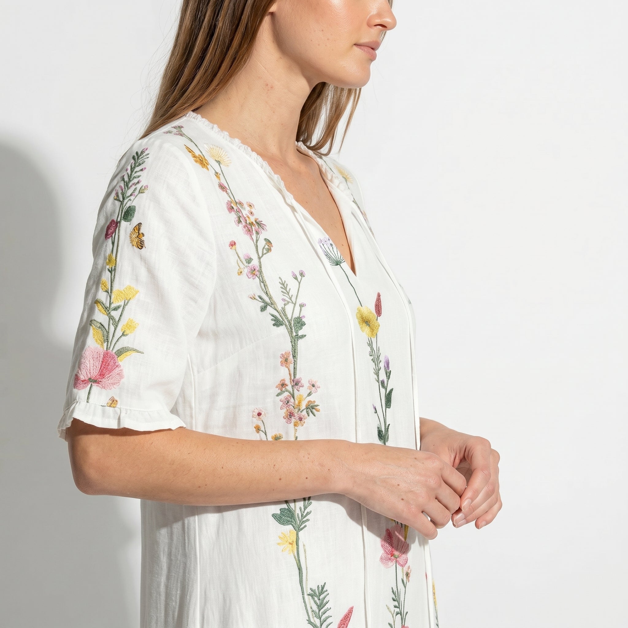 Lucy - Women's Summer Maxi Dress - Dresses - White - Taylor & Bennett