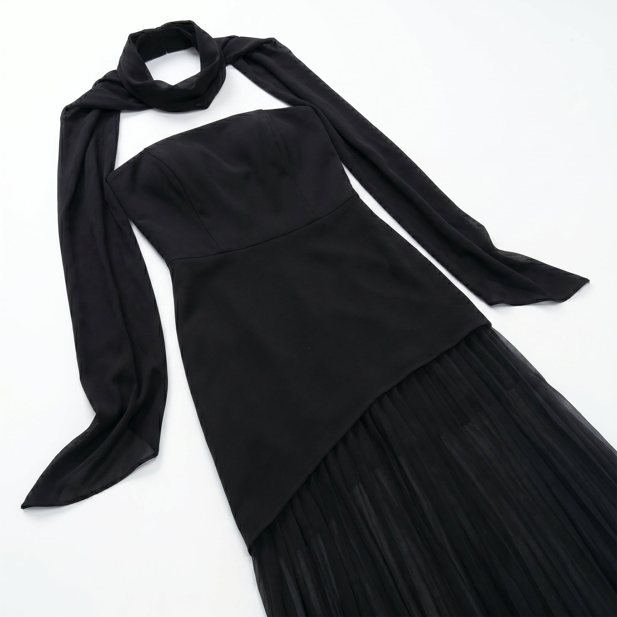 Mary - Women's Wedding Guest Maxi Dress - Dress - Black - Taylor & Bennett