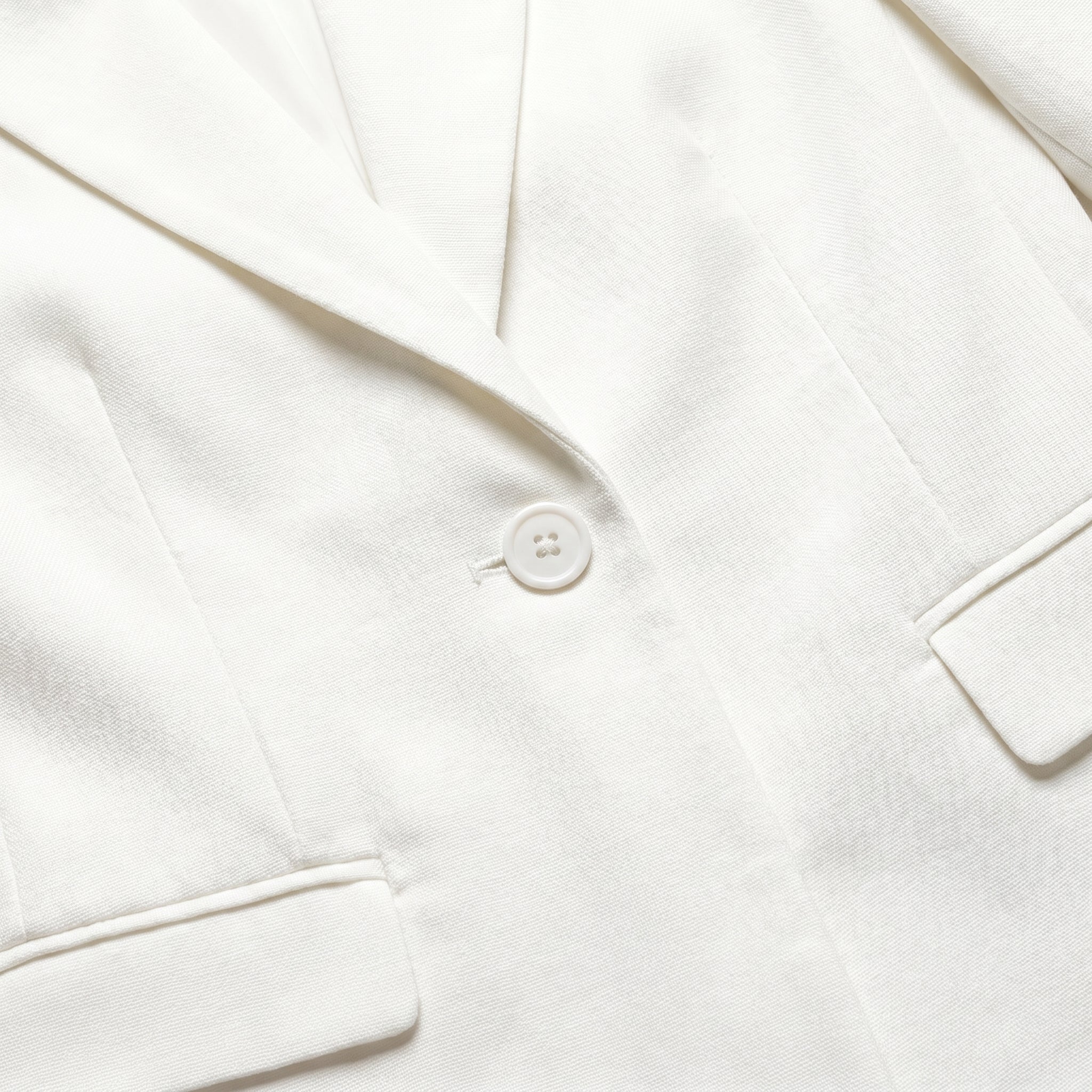Mia - Women's Single Button Formal Blazer - Blazer - White - Taylor & Bennett