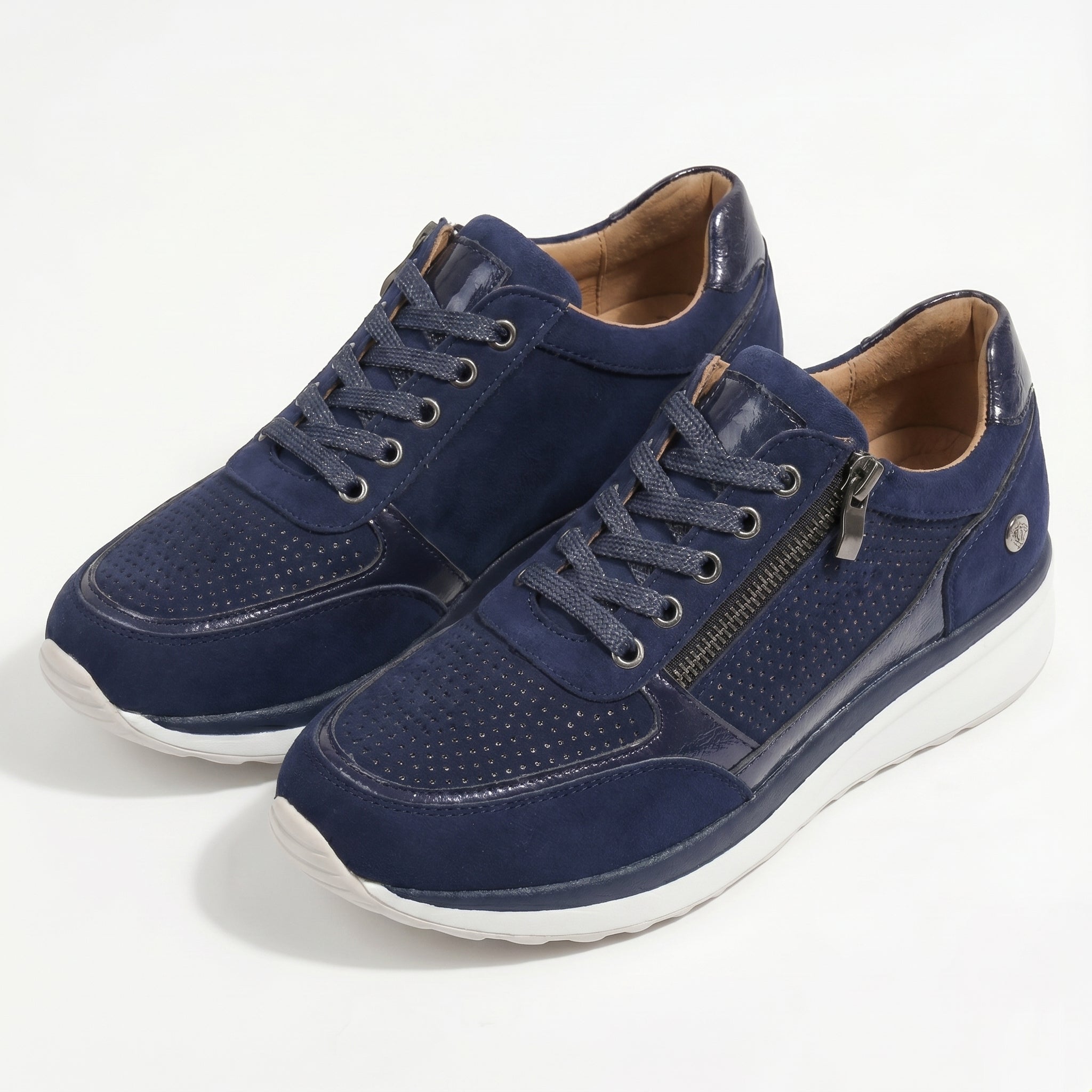 Naomi - Women's Orthopaedic Low - Top Walking Shoes - Orthopaedic Shoes - Blue - Taylor & Bennett