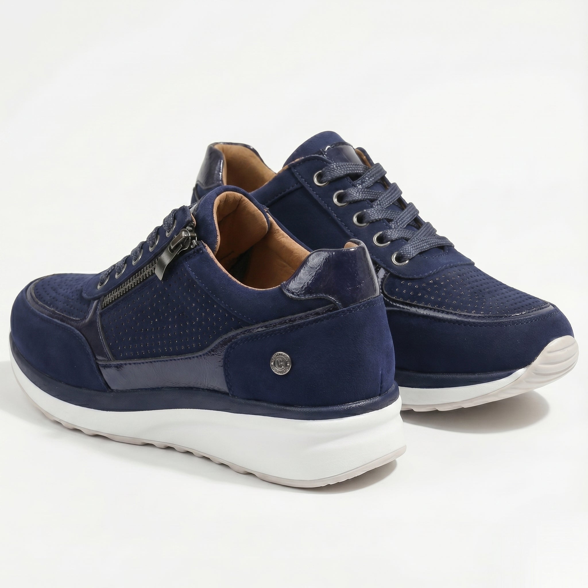 Naomi - Women's Orthopaedic Low - Top Walking Shoes - Orthopaedic Shoes - Blue - Taylor & Bennett